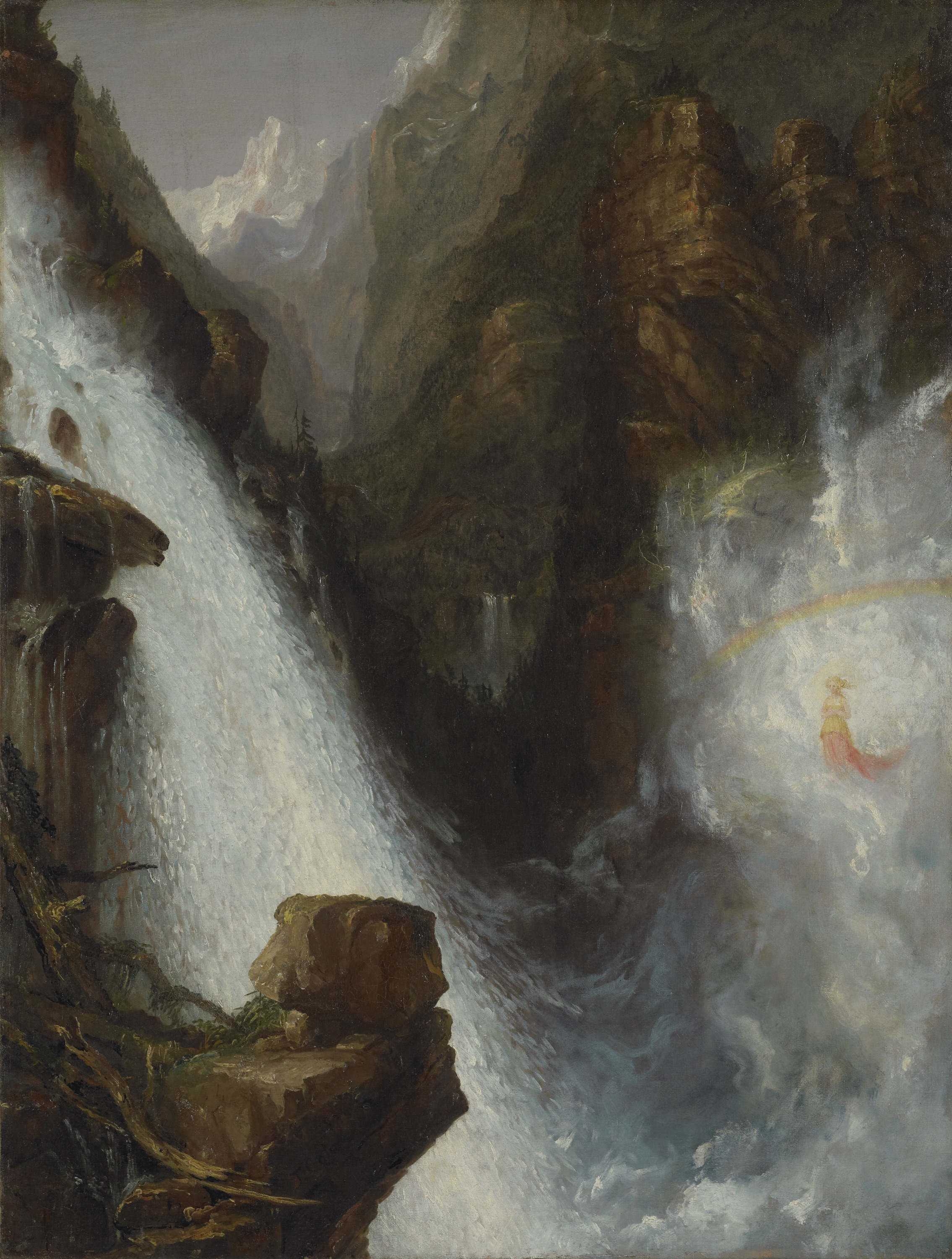صحنه ای از نمایشنامهٔ منظوم مانفرد اثر لرد بایرون by Thomas Cole - ۱۸۳۳ - 127 x 96.5  سانتی‌متر 