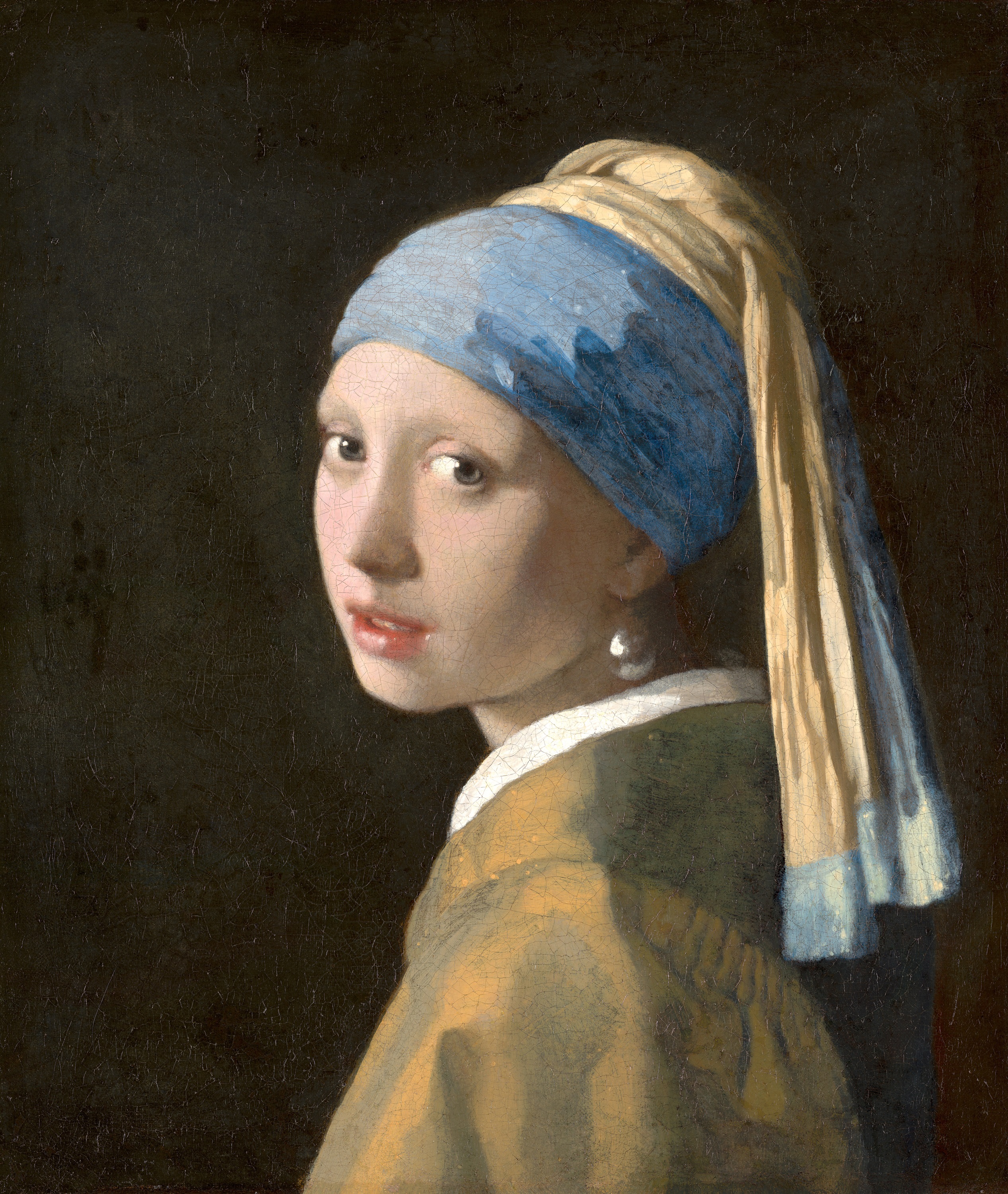 Girl with a Pearl Earring by Johannes Vermeer - c. 1665 - 45 x 39 cm Mauritshuis, The Hague