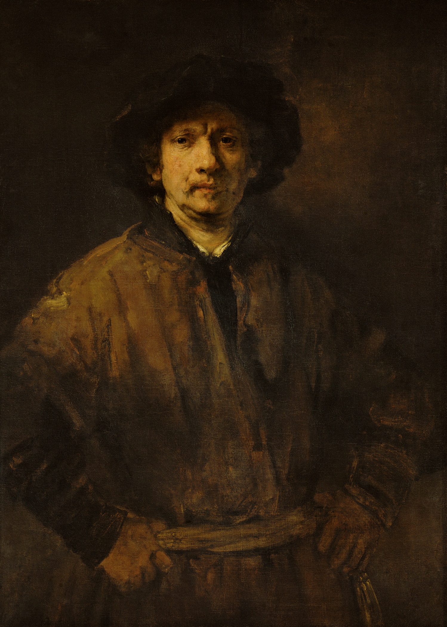Velký autoportrét by Rembrandt van Rijn - 1652 - 81.5 x 112 cm 