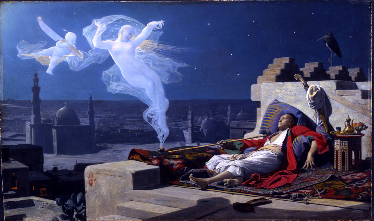 De droom van de Eunuch by Jean Lecomte du Nouÿ - 1874 - 15 7/16 x 25 11/16 in. 
