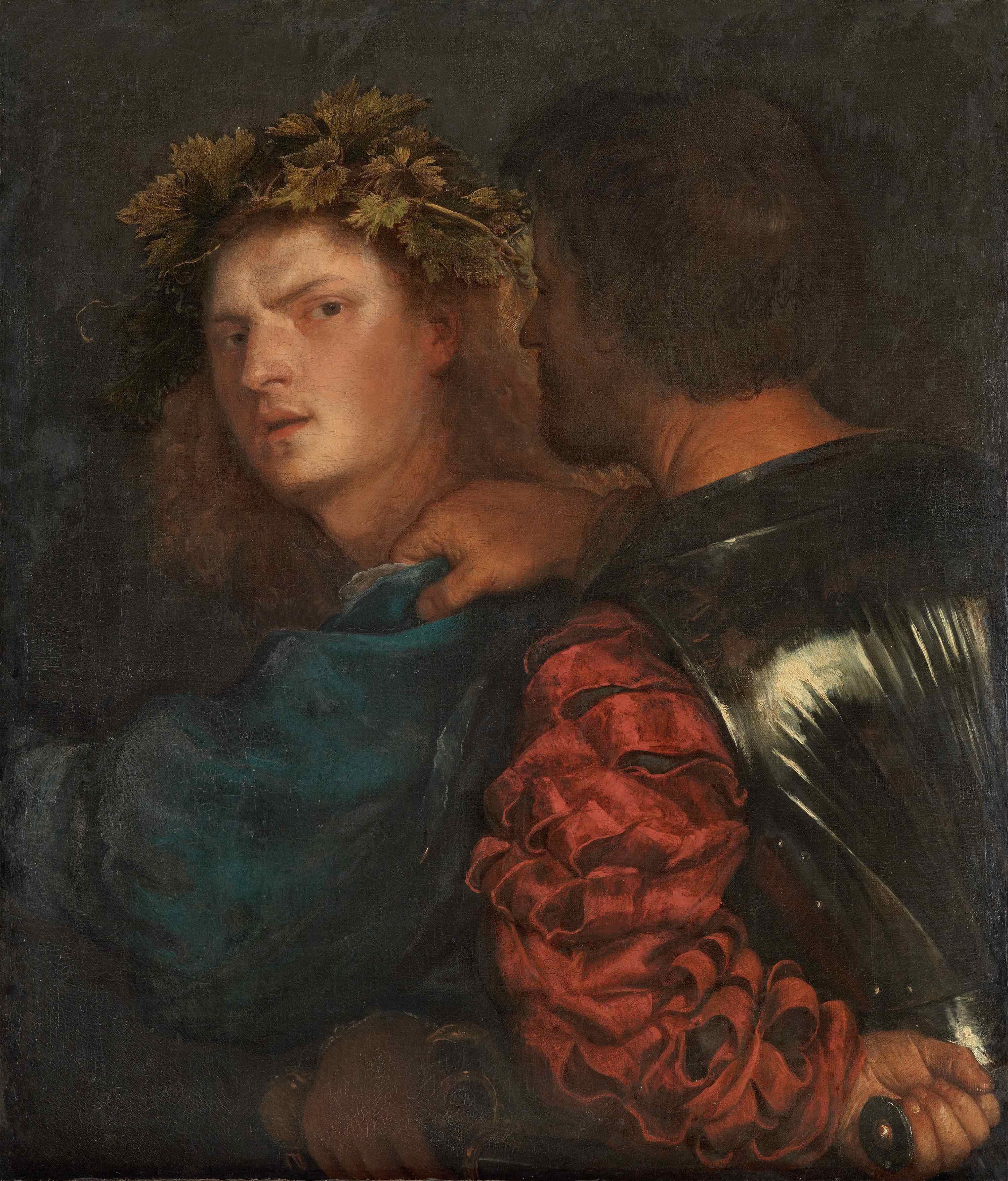 El bravo by  Tiziano - c. 1520 - 77 x 66.5 cm Kunsthistorisches Museum