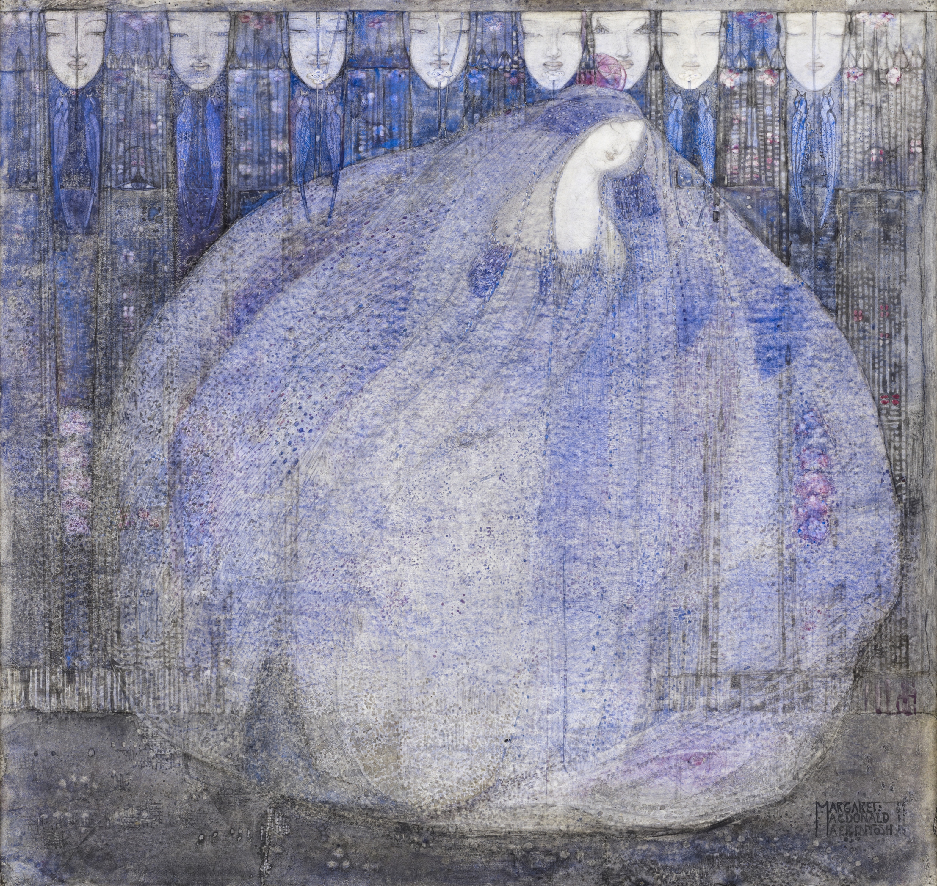 The Mysterious Garden by Margaret Macdonald Mackintosh - 1911 - 45.1 x 47.7 cm National Galleries of Scotland