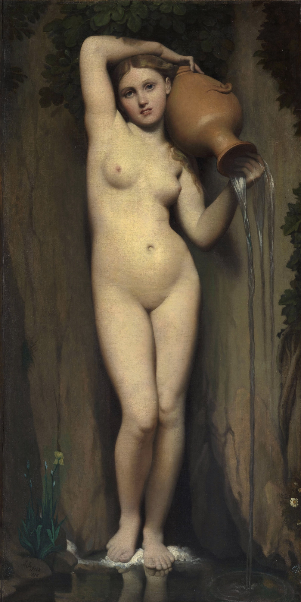The Spring by Jean-Auguste-Dominique Ingres - 1820 - 1856 - 80 x 163 cm Musée d'Orsay