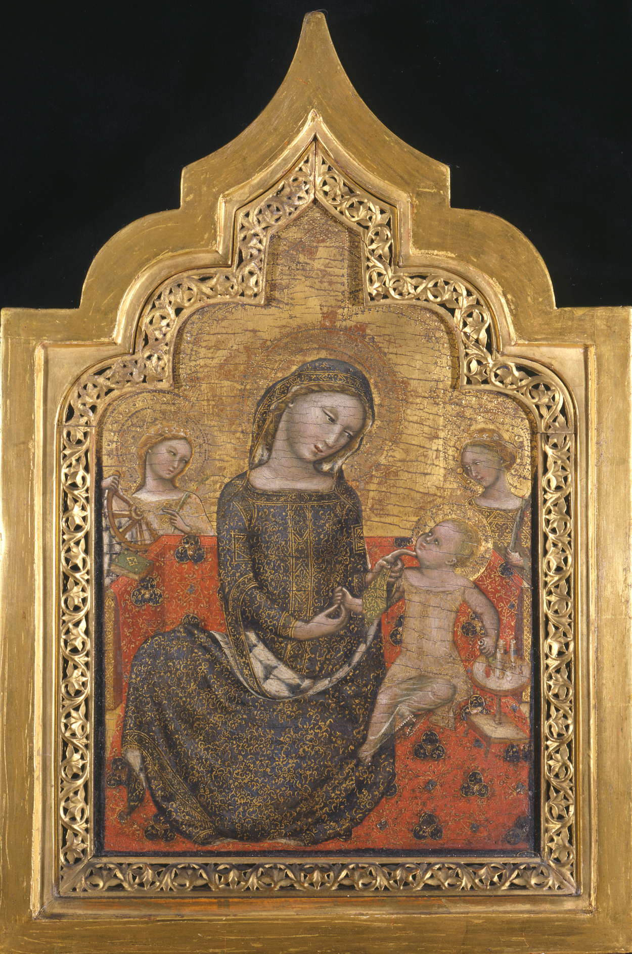 Madona skromnosti by Vitale da Bologna - asi 1353 - 41 x 24 cm 