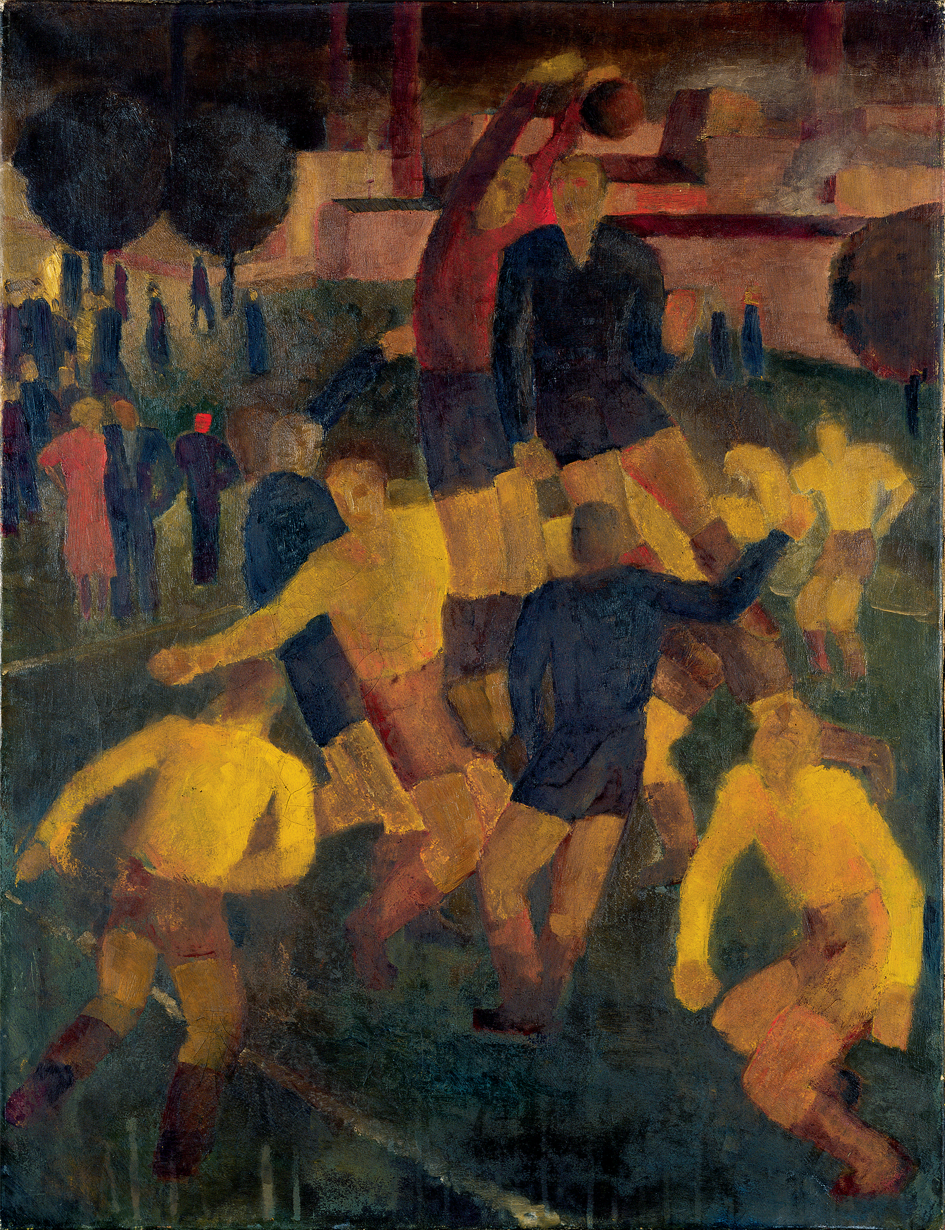 The Football Game by Karol Hiller - ca. 1938 - 1939 - 65 x 84 cm Museum of Art in Łódź