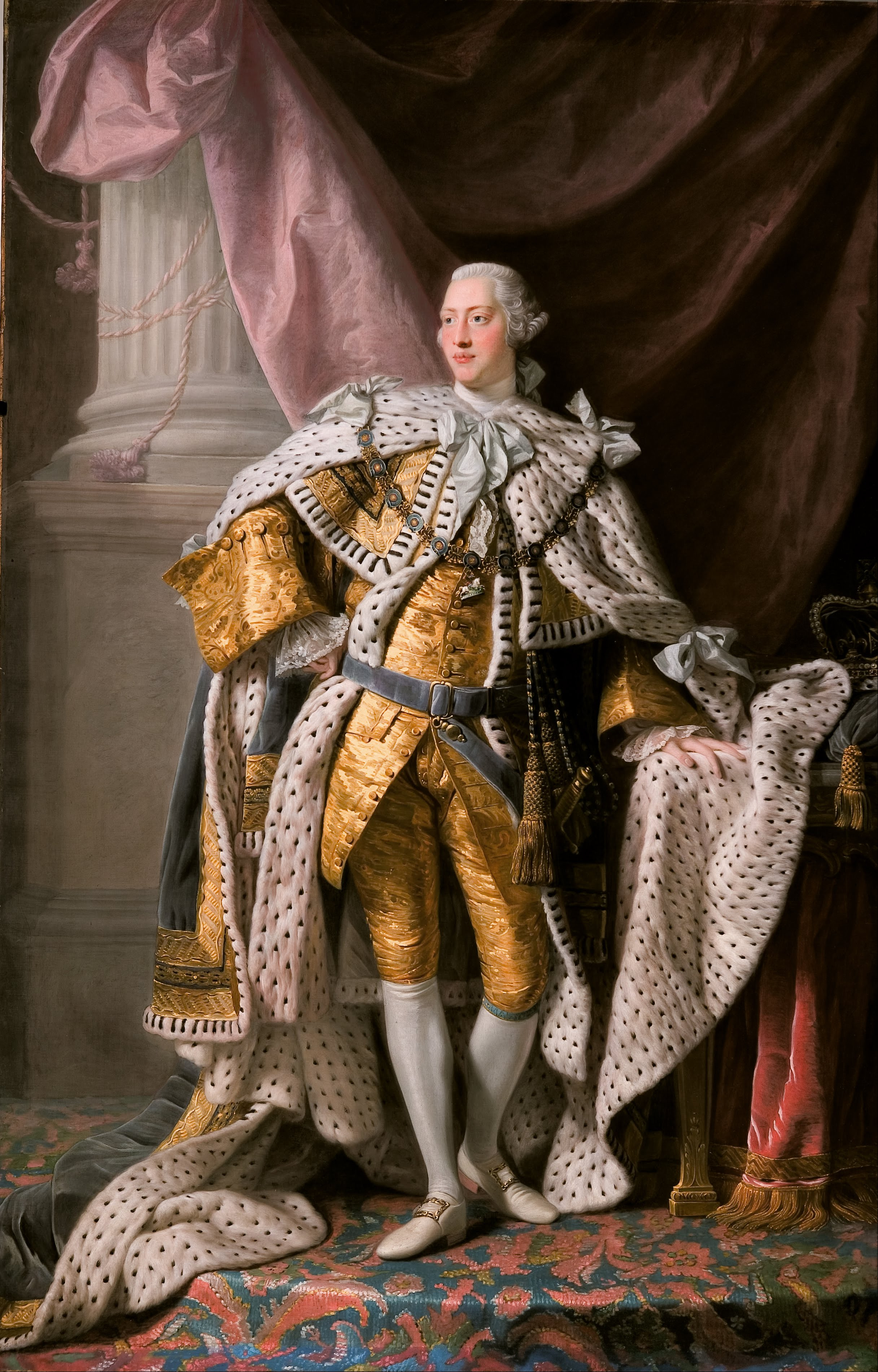 الملك جورج كأمير ويلز by Allan Ramsay - 1760-65 حوالي - 245 x 153.4 cm 