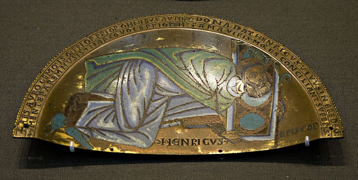 Henry of Blois Plaque by Unknown Artist - c. 1150 - 91 mm. wide; 19 mm. deep British Museum