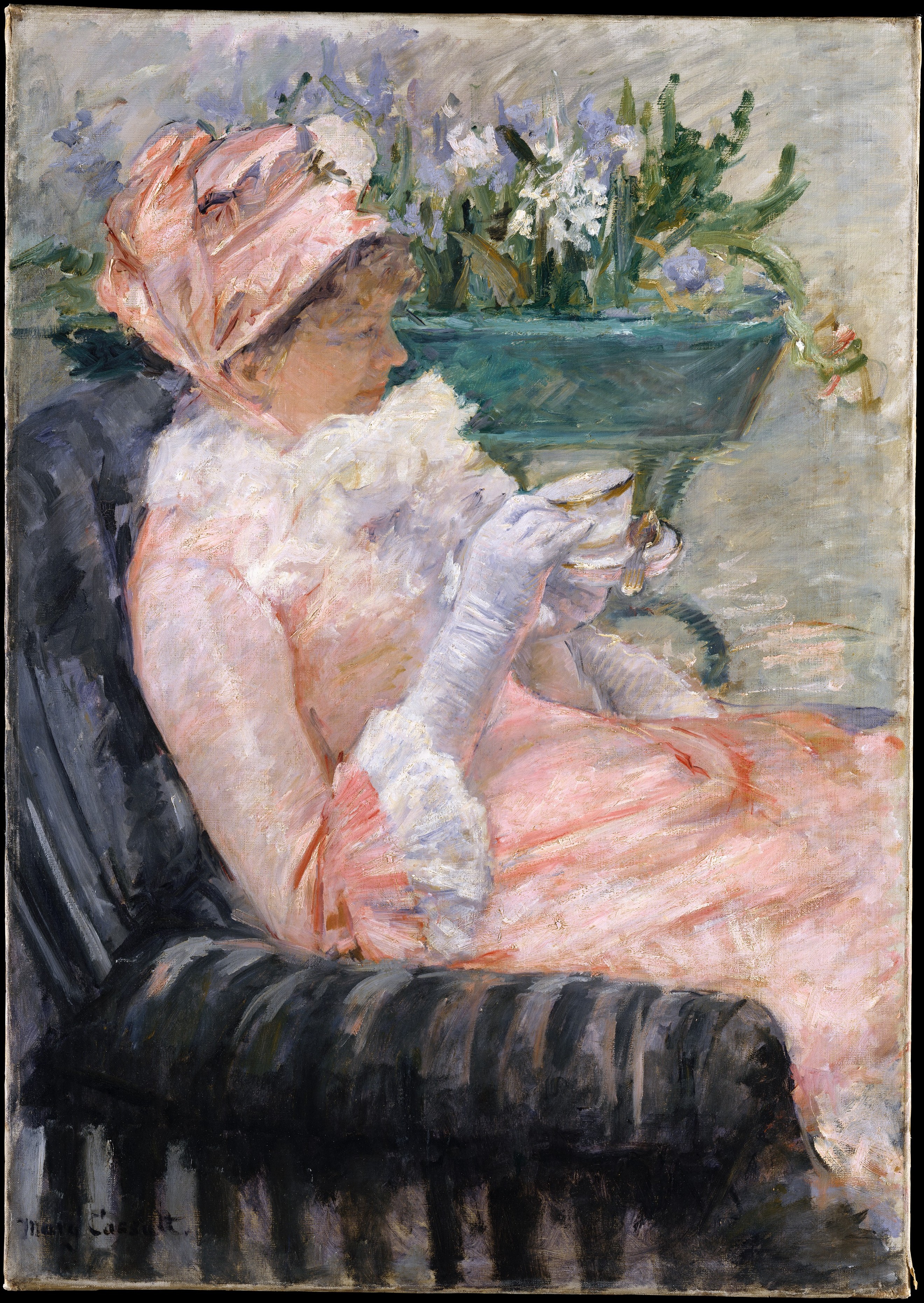 La taza de té by Mary Cassatt - ca. 1880-1881 - 92.4 x 65.4 cm Museo Metropolitano de Arte