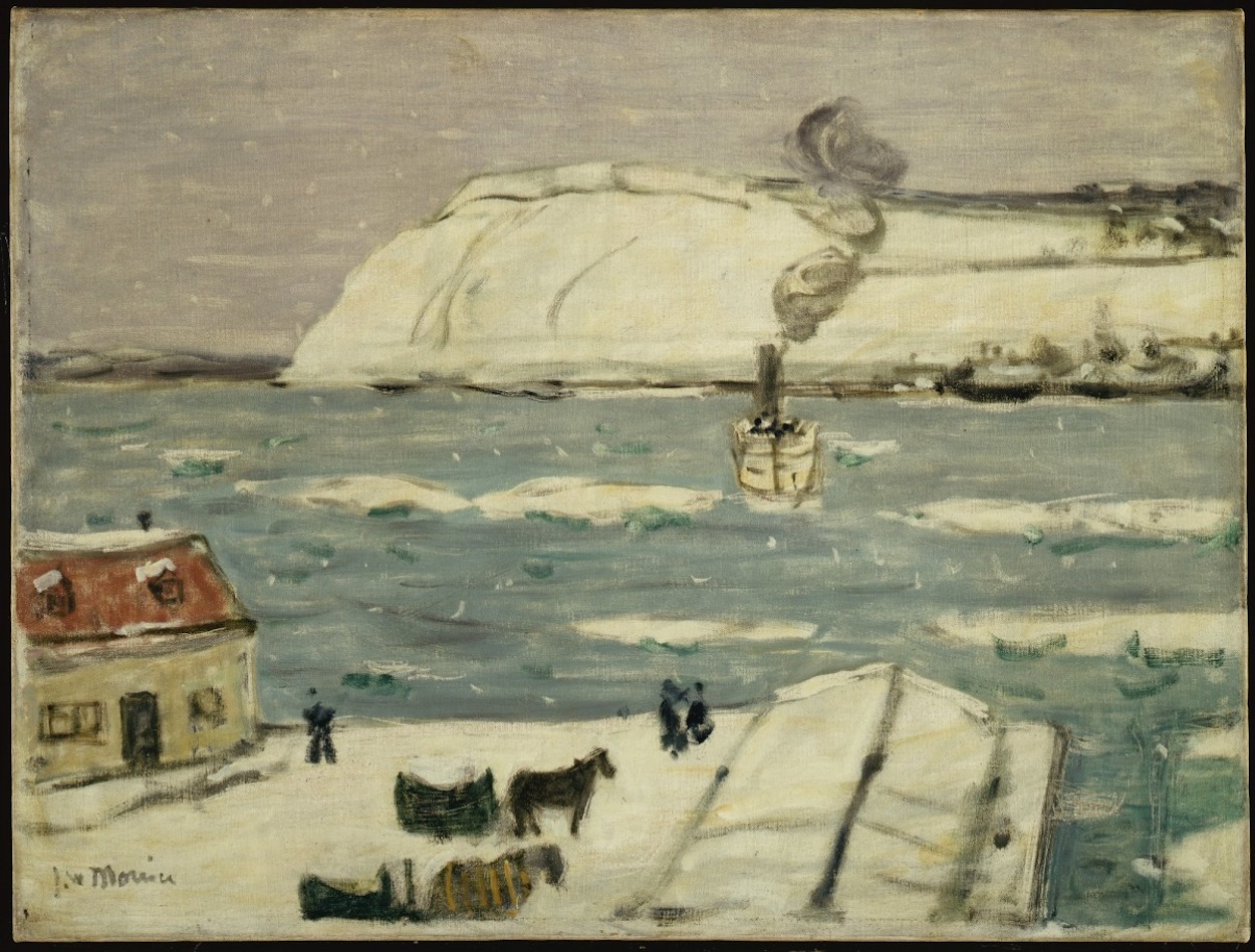 渡轮，魁北克 by 詹姆斯 莫里斯 - 1907 - 62 x 81.7 cm 