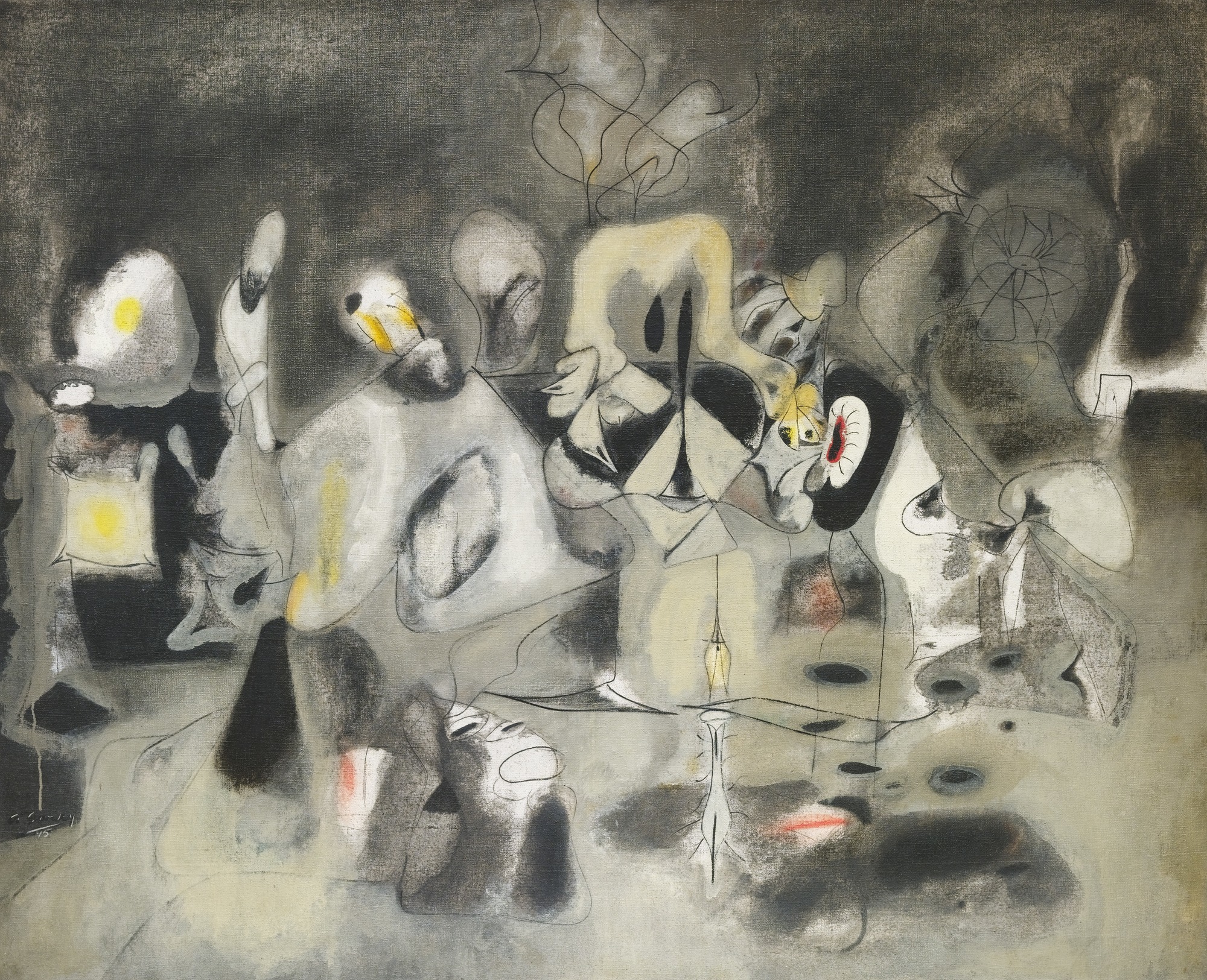 Diary of a Seducer by Arshile Gorky - 1945 - 126.7 x 157.5 cm Museum of Modern Art
