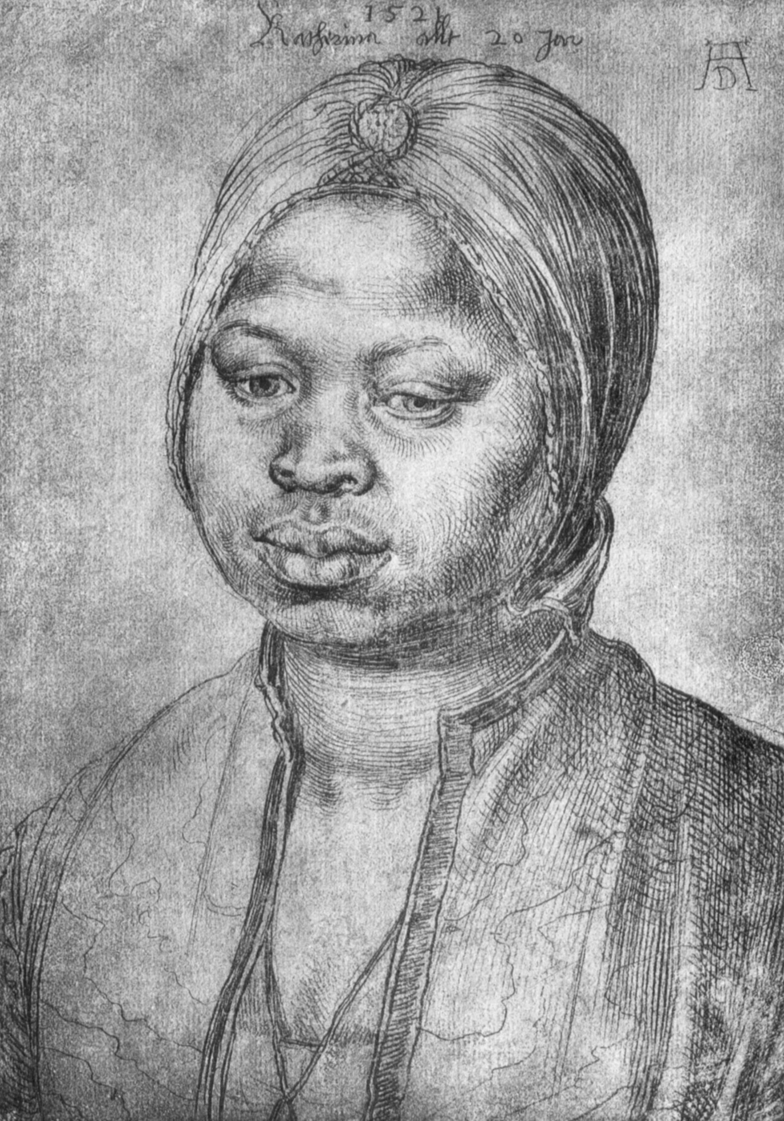 Portret van Katherine by Albrecht Durer - 1521 