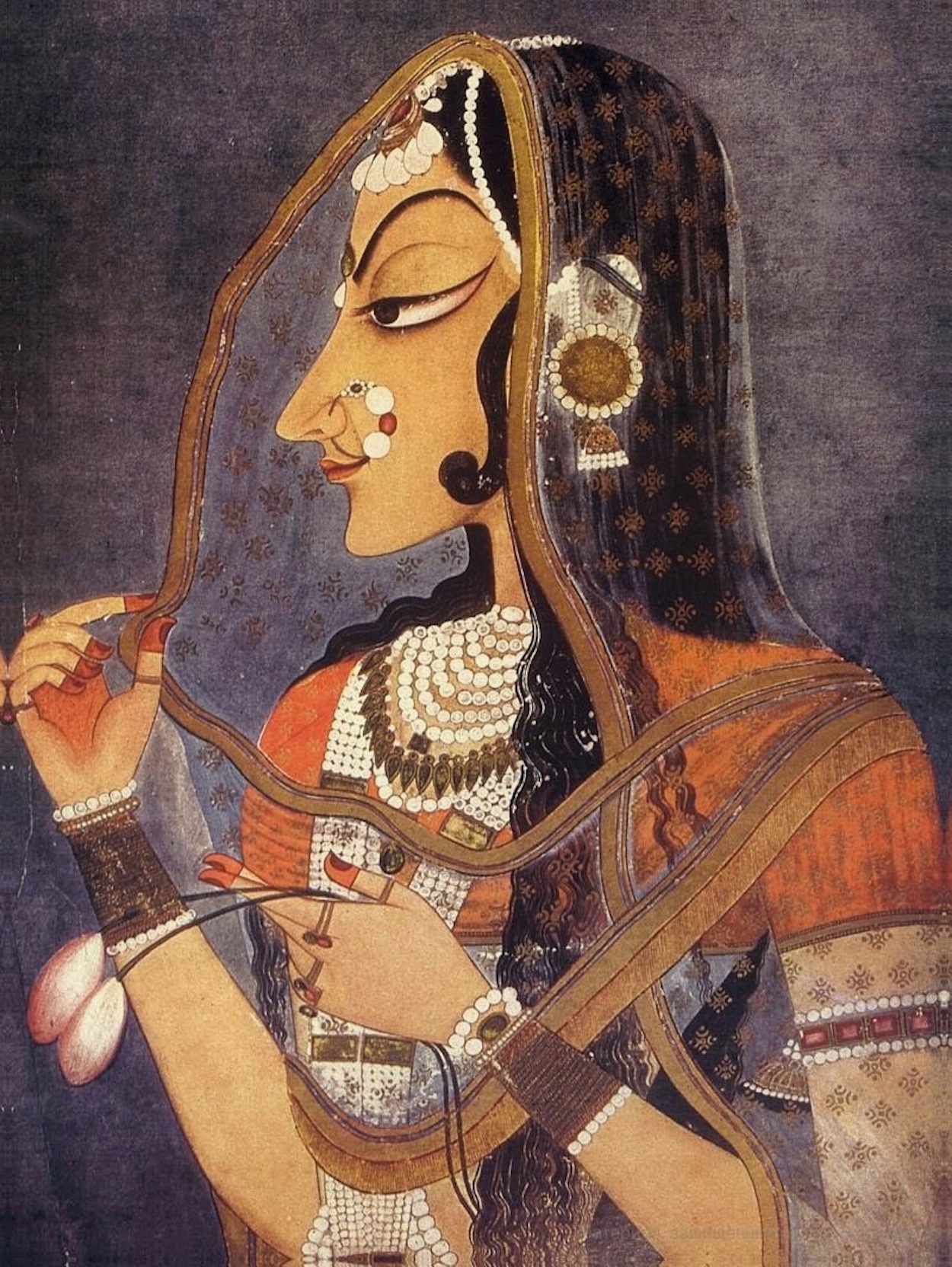 Radha (Bani Thani) by Nihal Chand - 1750 National Museum of New Delhi, India