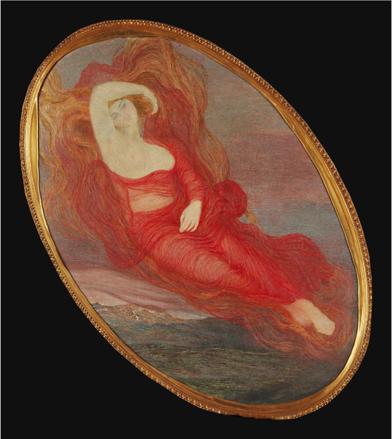Zeița păgână sau zeița iubirii by Giovanni Segantini - 1894/1897 - 223 x 250 cm 