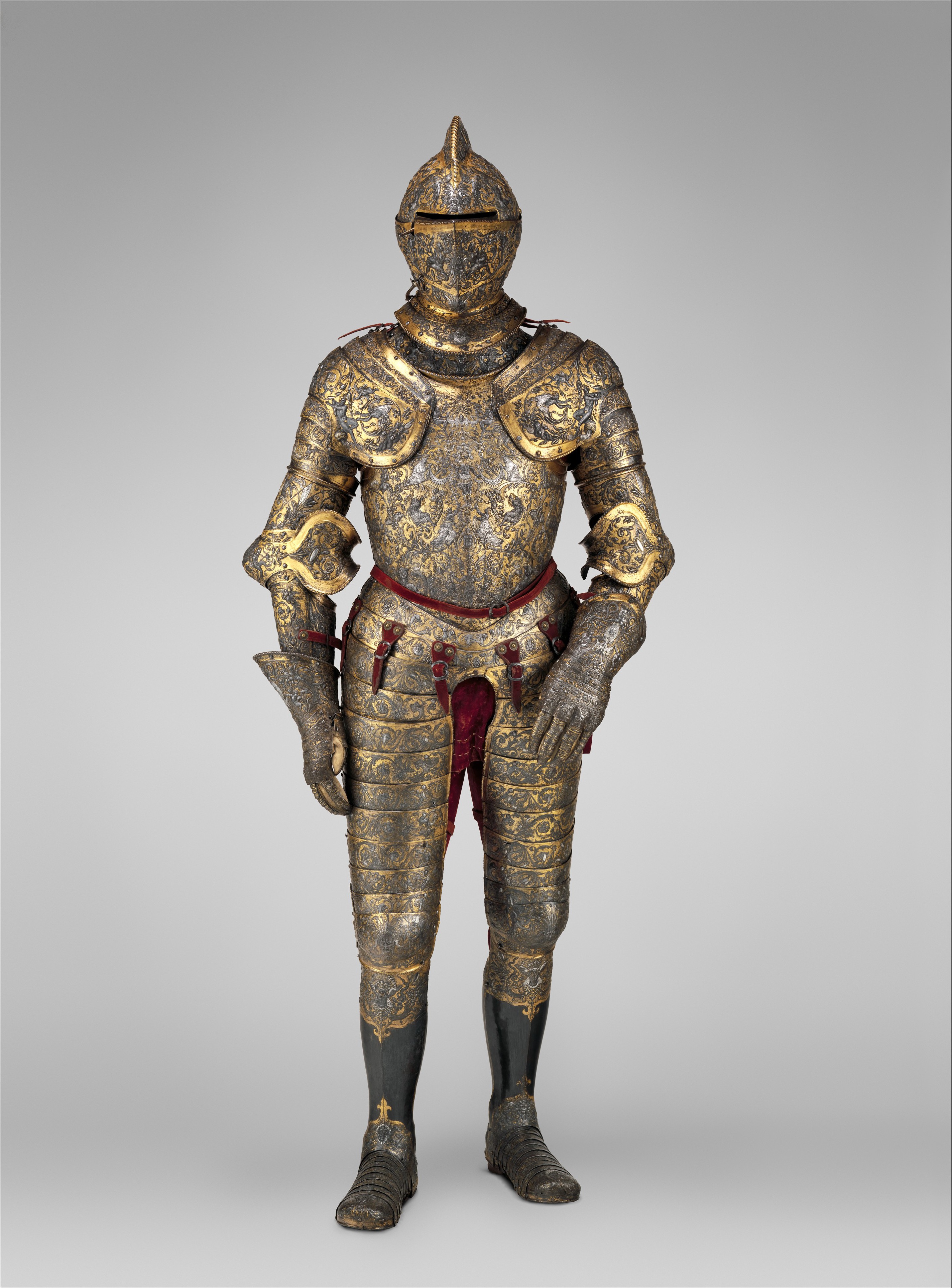 프랑스 왕 헨리 2세의 갑옷(Armor of Henry II, King of France) by Jean Cousin le Vieux - 1555년 경 - 187.96 cm, 24.20 kg 