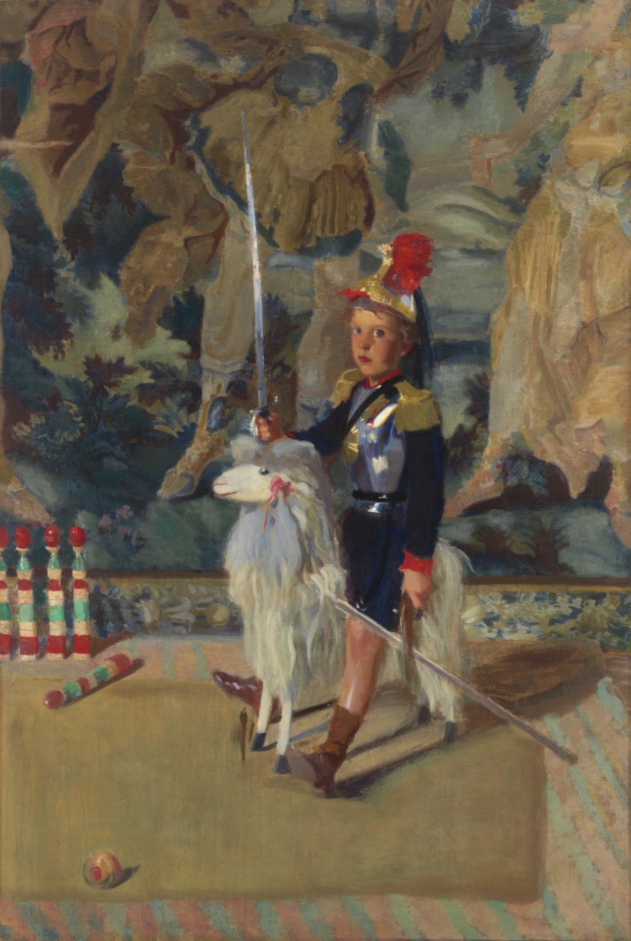 Young Chevalier by Frederick MacMonnies - c. 1898 - 190.82 × 128.59 cm Virginia Museum of Fine Arts