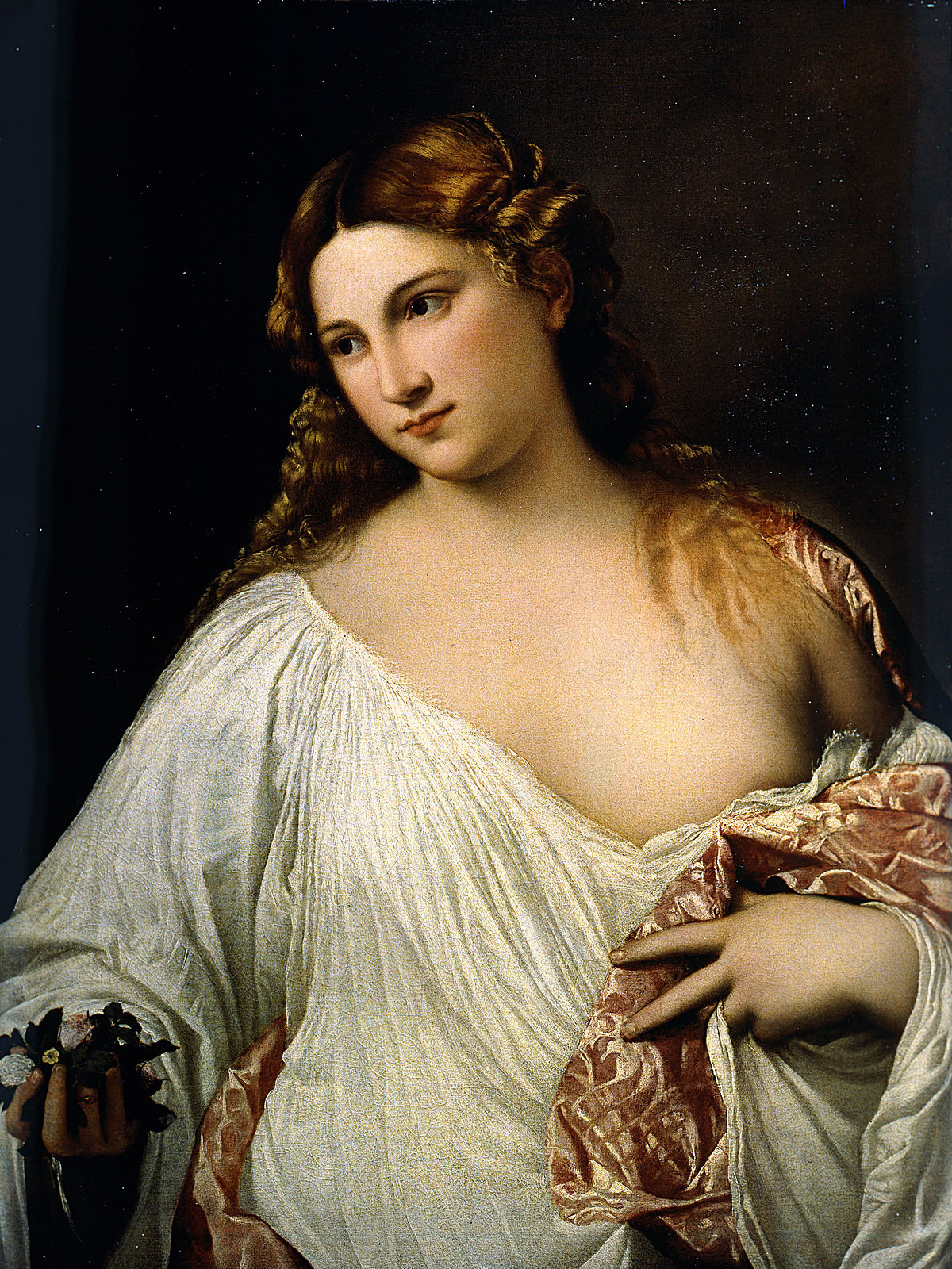 Флора by  Titian - бл. 1517 - 63 х 79 см 