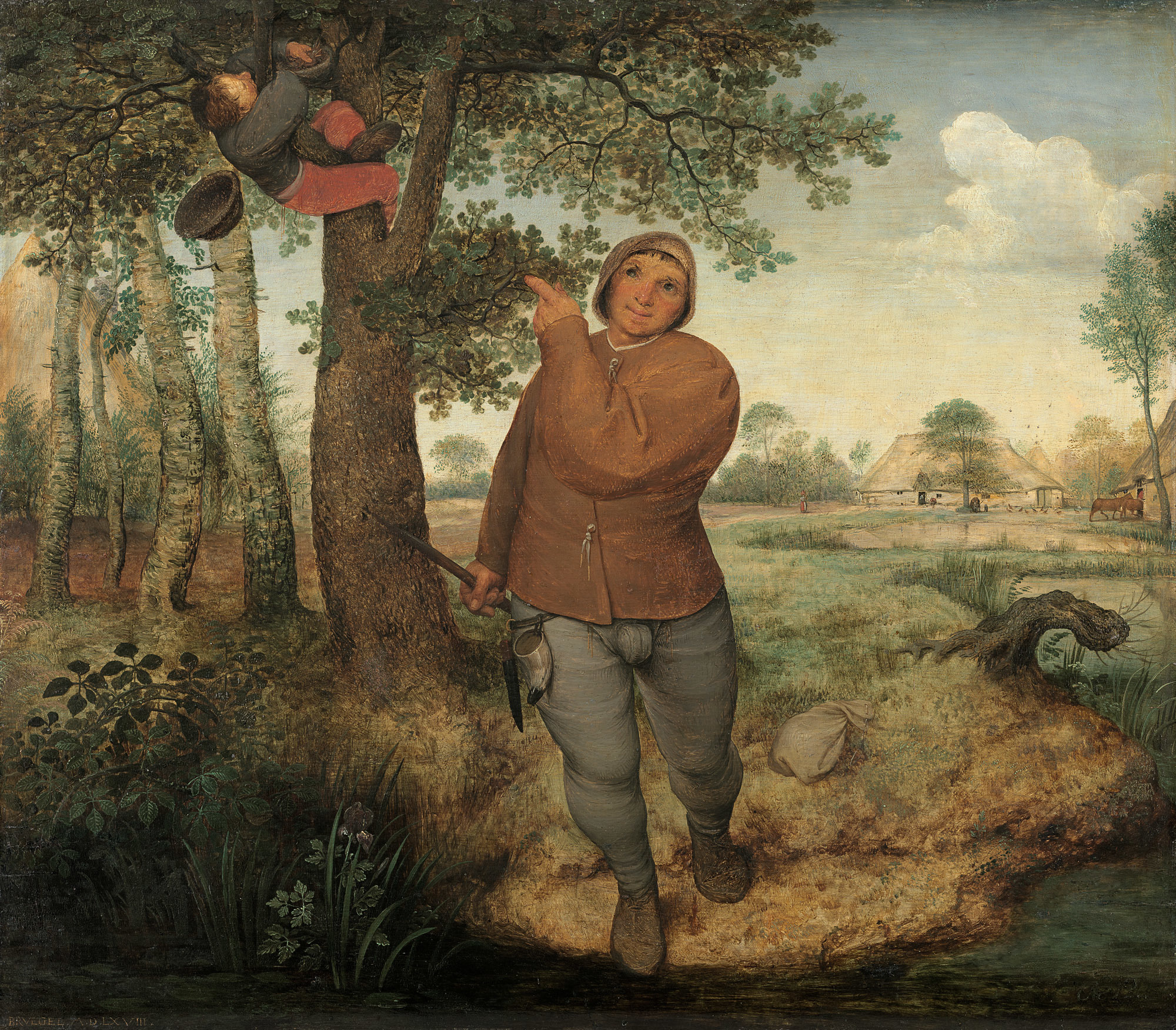 Złodziej gniazd by Pieter Bruegel the Elder - 1568 - 59,3 cm × 68,3 cm 