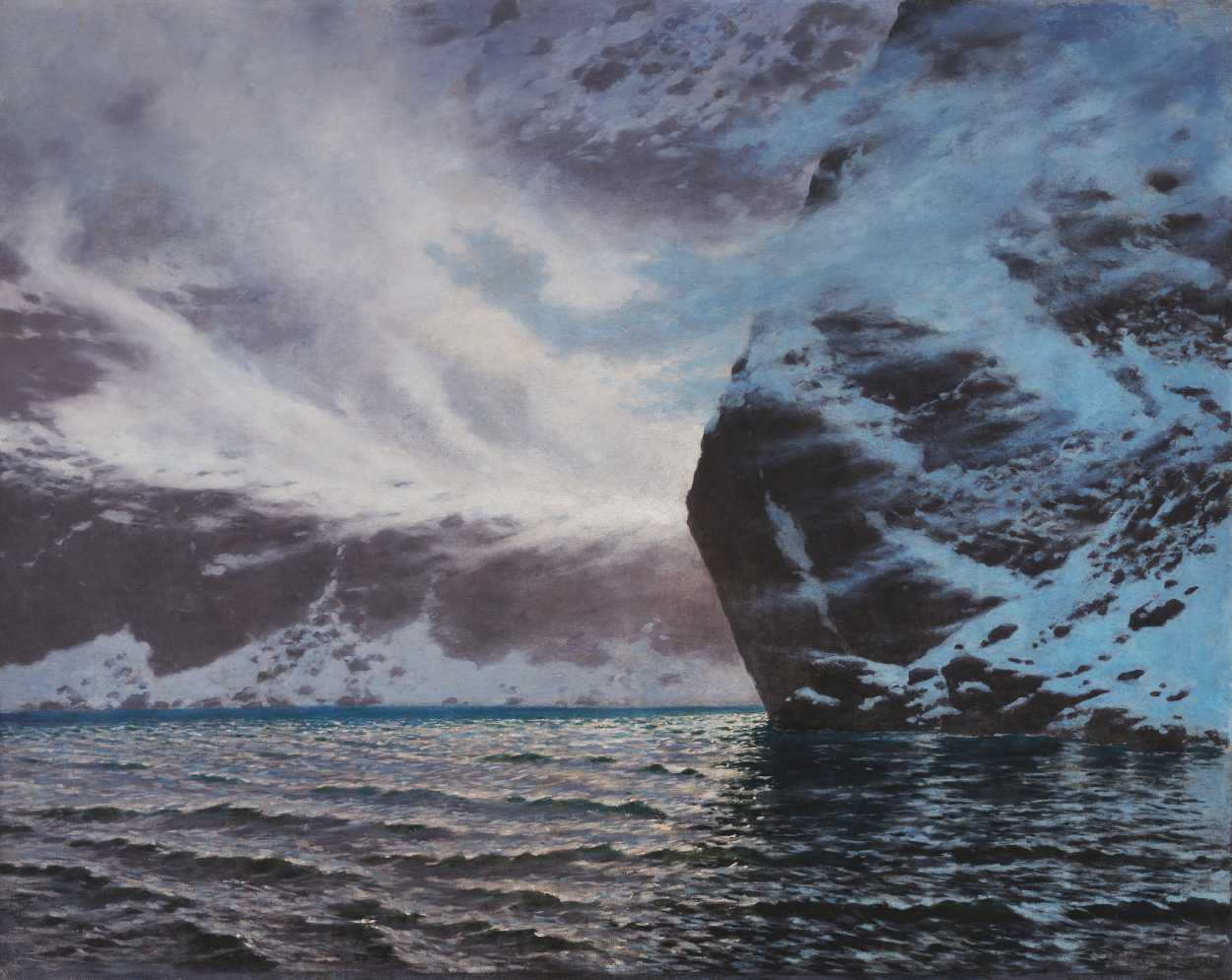 Le Lac Glaciaire Czarny Staw – Blizzard by Stanisław Witkiewicz - 1892 