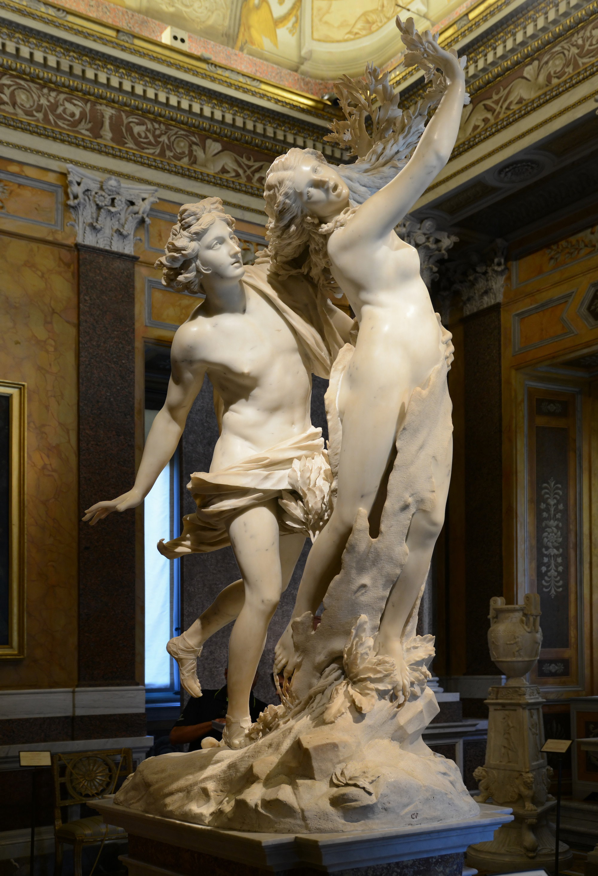 阿波罗和达芙妮 by 詹洛伦佐 贝尼尼 - 1622-1625 - 243 厘米 博尔盖塞美术馆