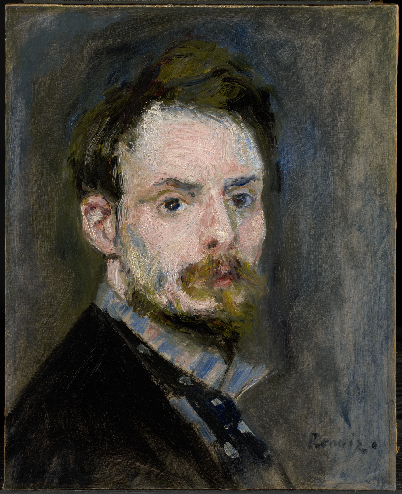 Autoportret by Pierre-Auguste Renoir - c. 1875 - 39.1 x 31.6 cm 