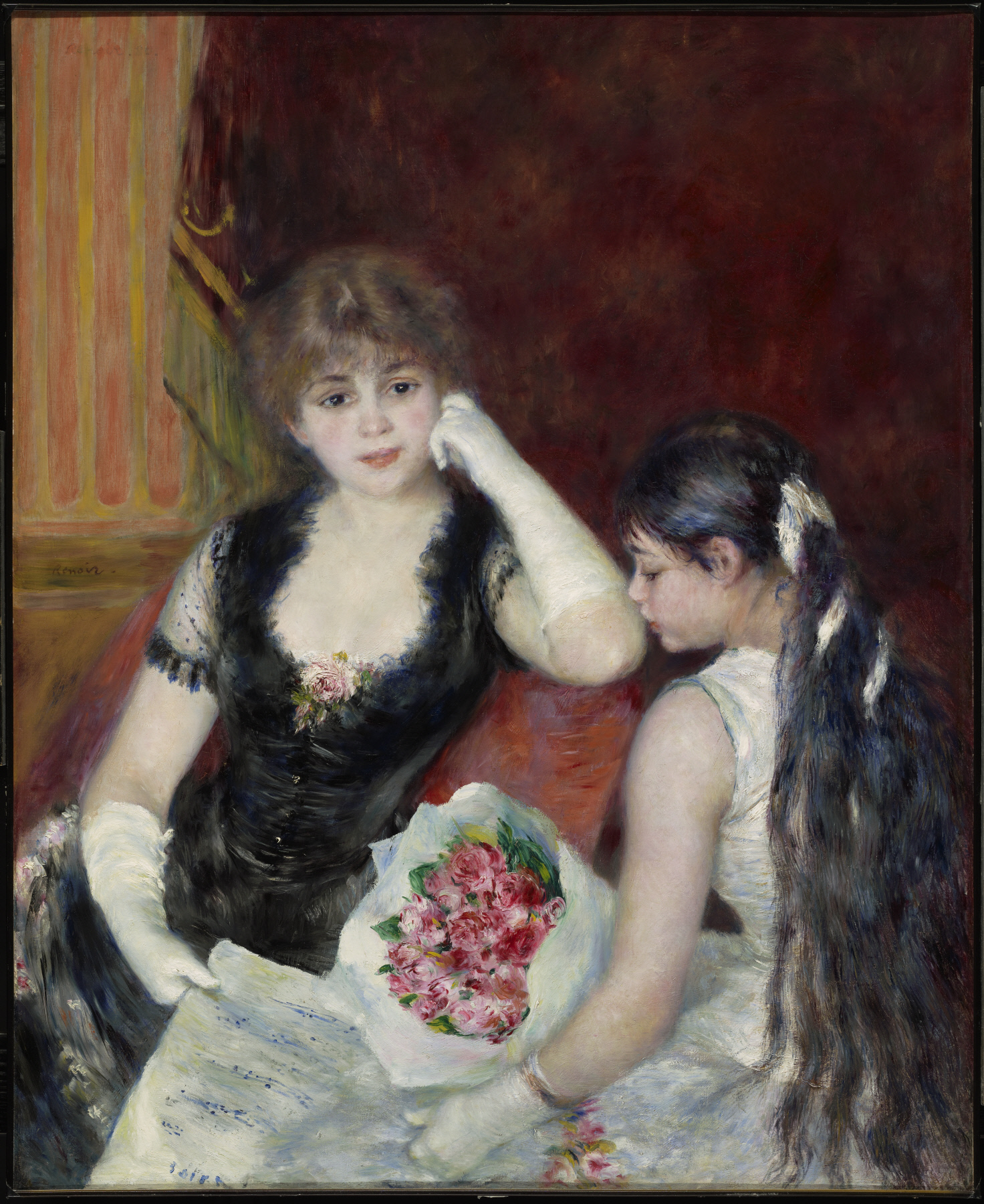 劇場のボックス席にて by Pierre-Auguste Renoir - 1880 - 99.4 x 80.7 cm 
