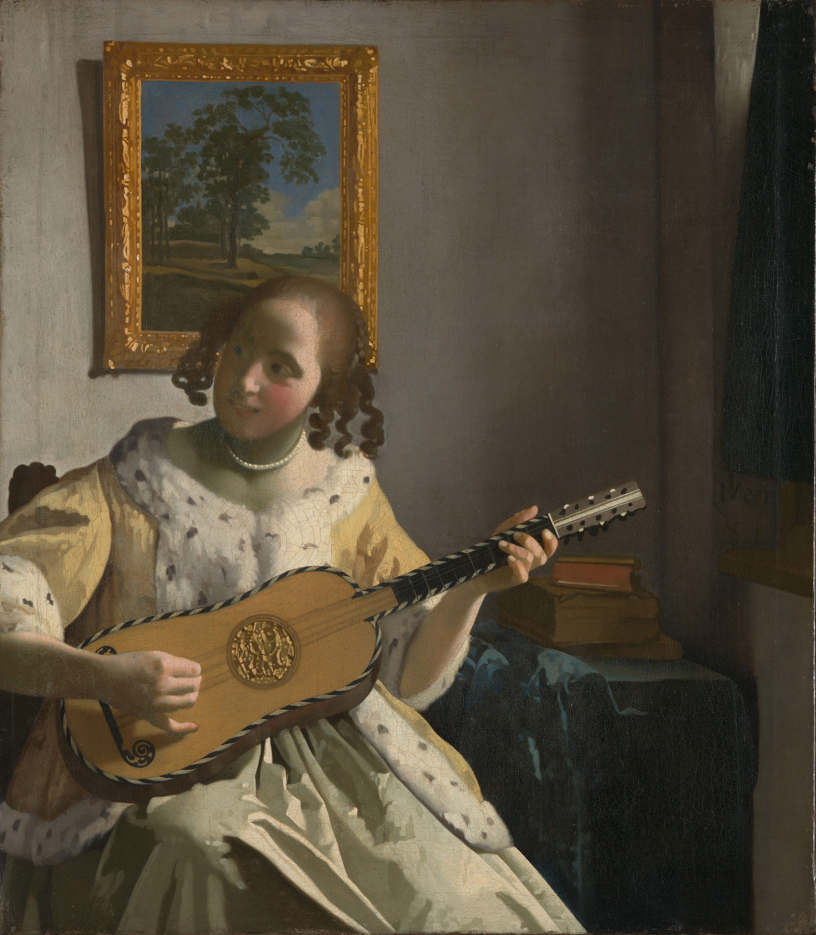 The Guitar Player by Johannes Vermeer - 1670–1672 - 53 × 46.3 cm English Heritage