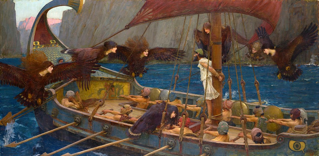 Ulysses and the Sirens by John William Waterhouse - 1891 - 202 x 100.6 cm National Gallery of Victoria