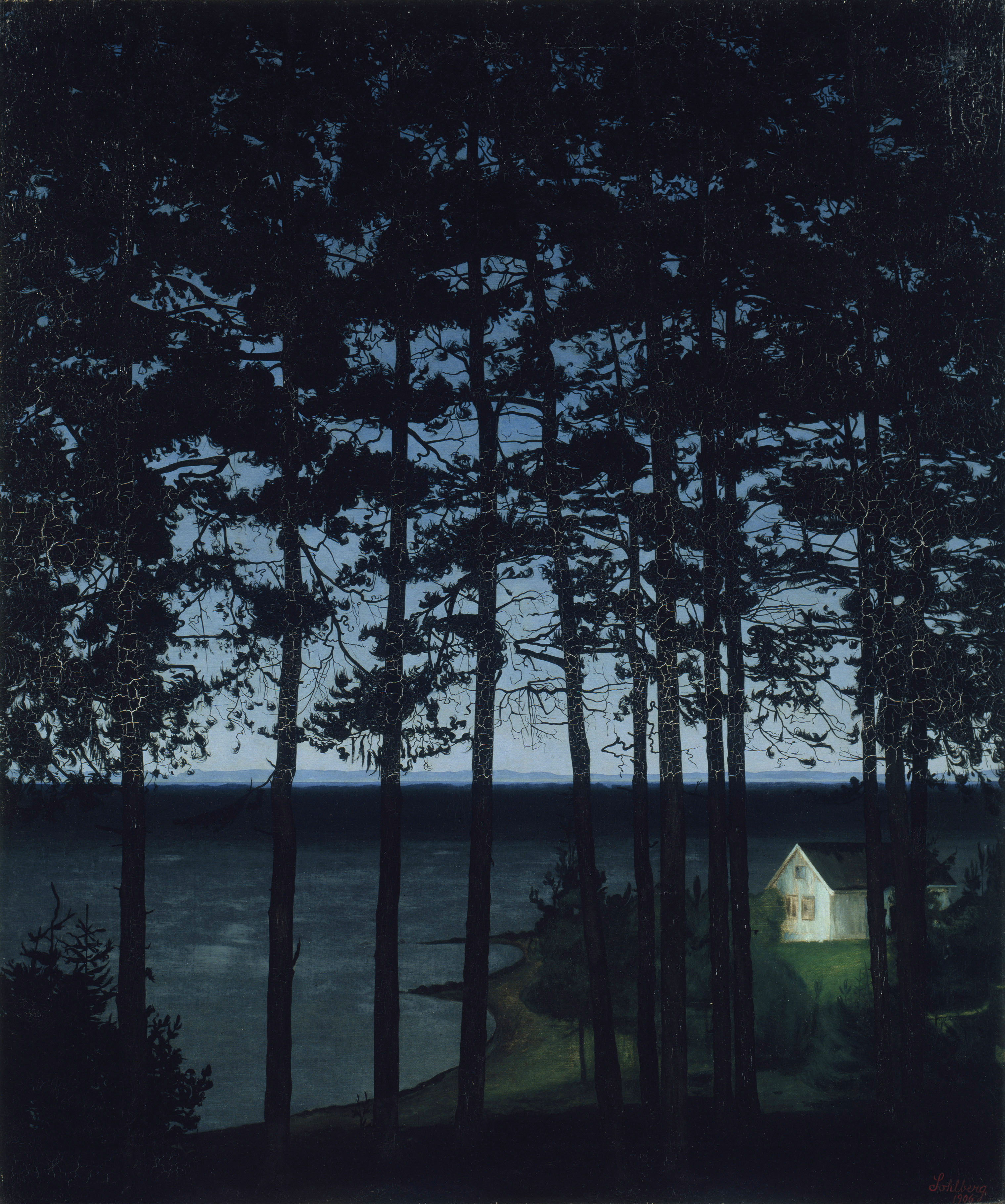 La Maison du Pêcheur by Harald Sohlberg - 1906 Dulwich Picture Gallery