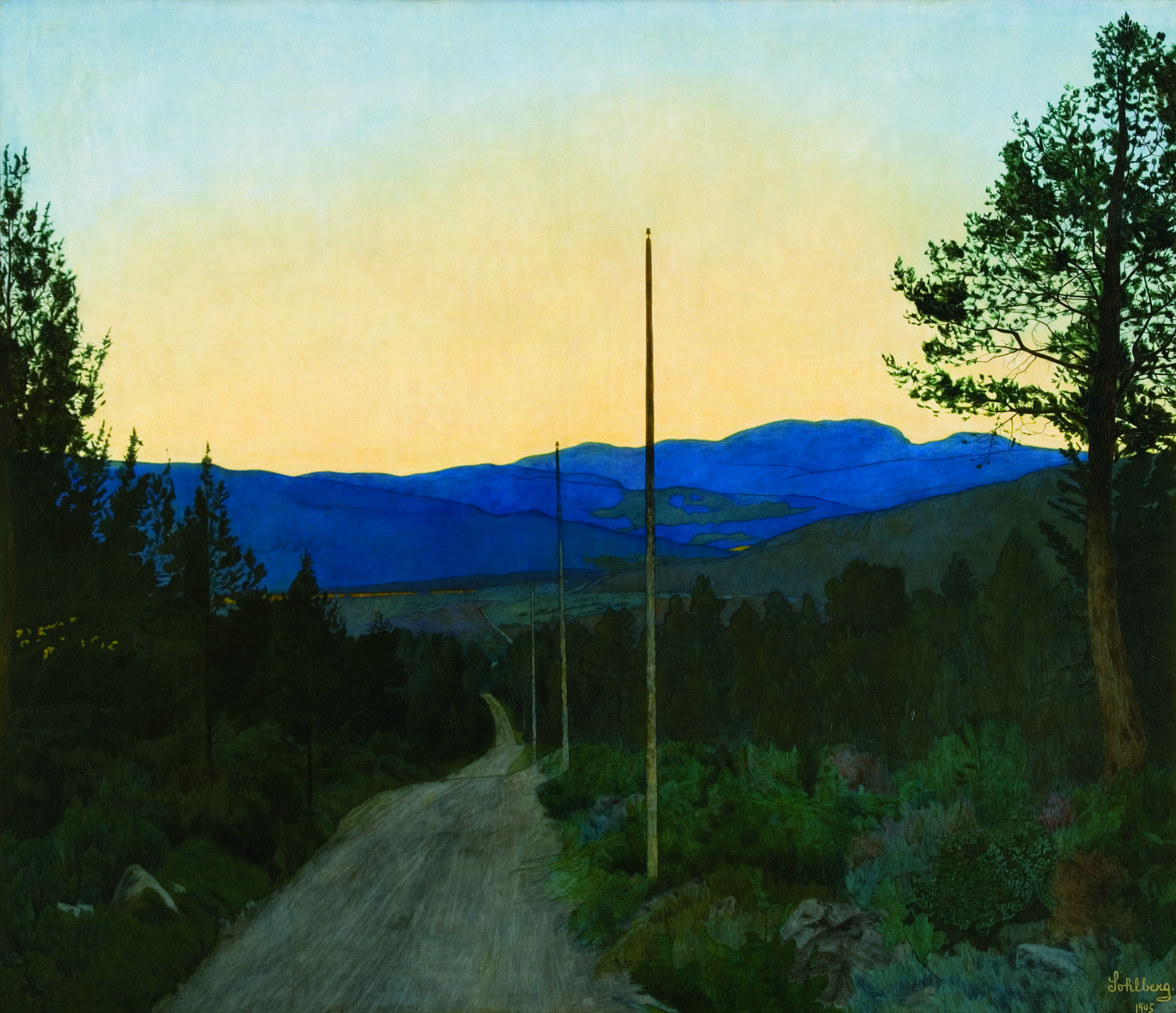 The Country Road by Harald Sohlberg - 1905 Dulwich Picture Gallery