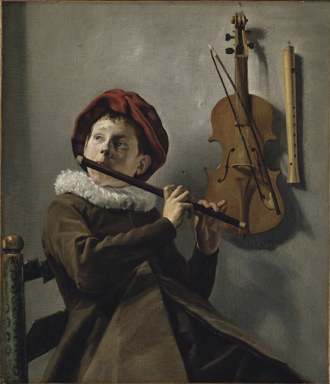 Boy playing the Flute by Judith Leyster - 1630/1634 - 73 x 62 cm Europeana