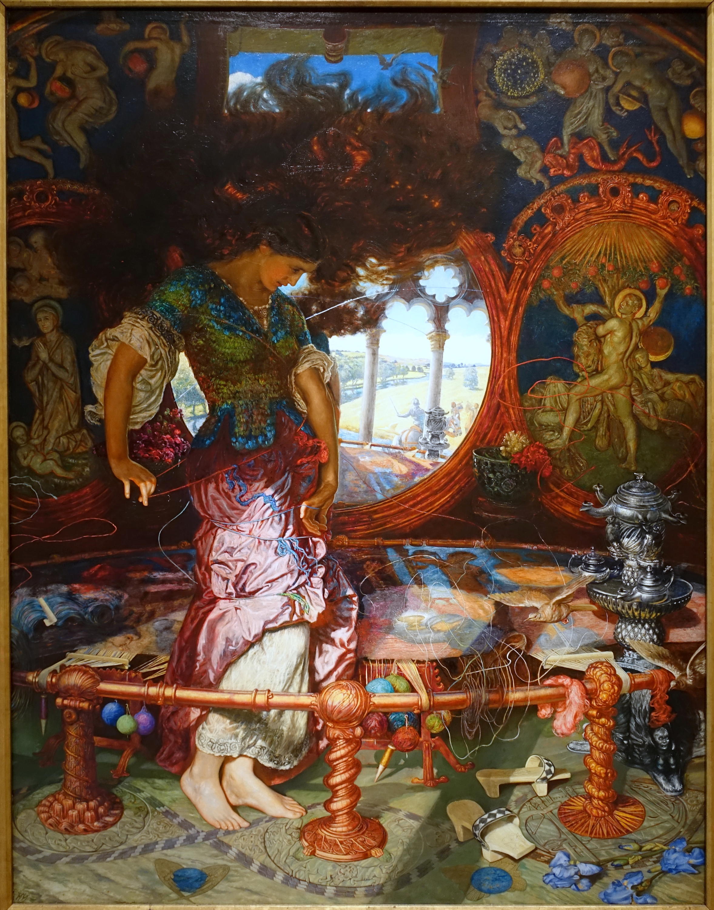 Pani z Shalott by William Holman Hunt - między 1890-1905 