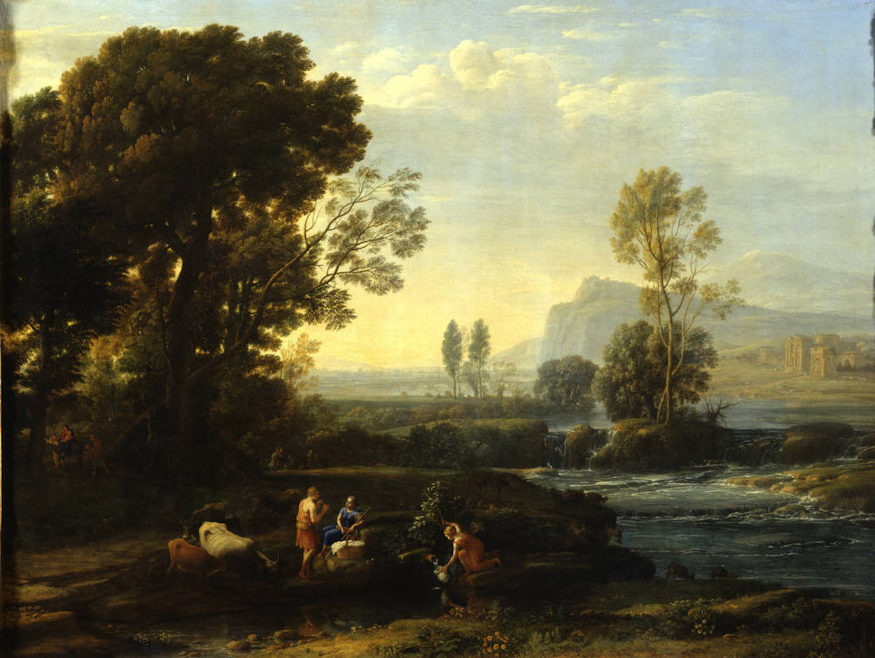 Landscape With the Flight Into Egypt by Claude Lorrain - 1657 - 136 x 102,5 cm Staatliche Kunstsammlungen Dresden