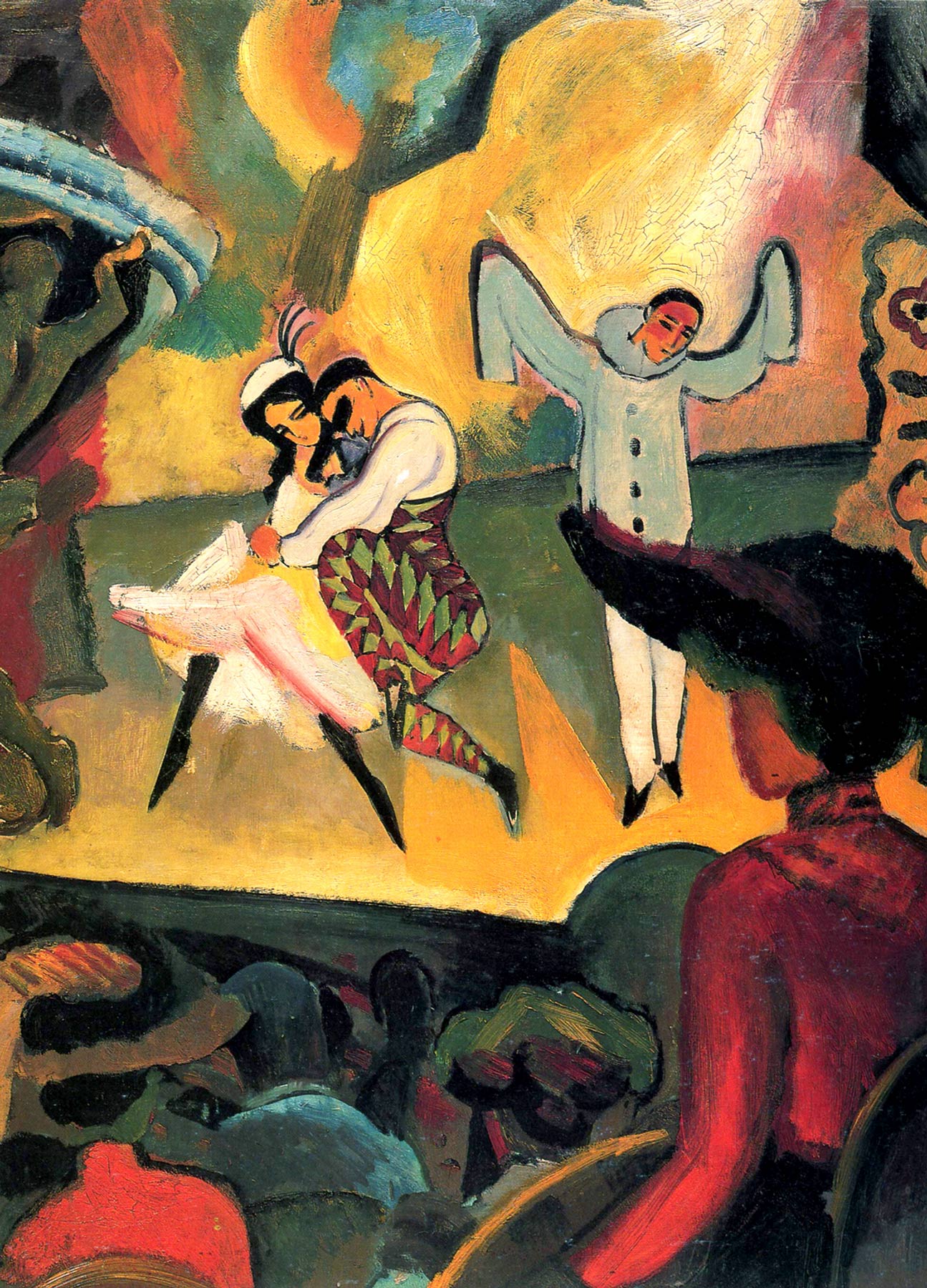 باليه روسيس 1 by August Macke - 1912 - 103.0 x 81.0 سم 