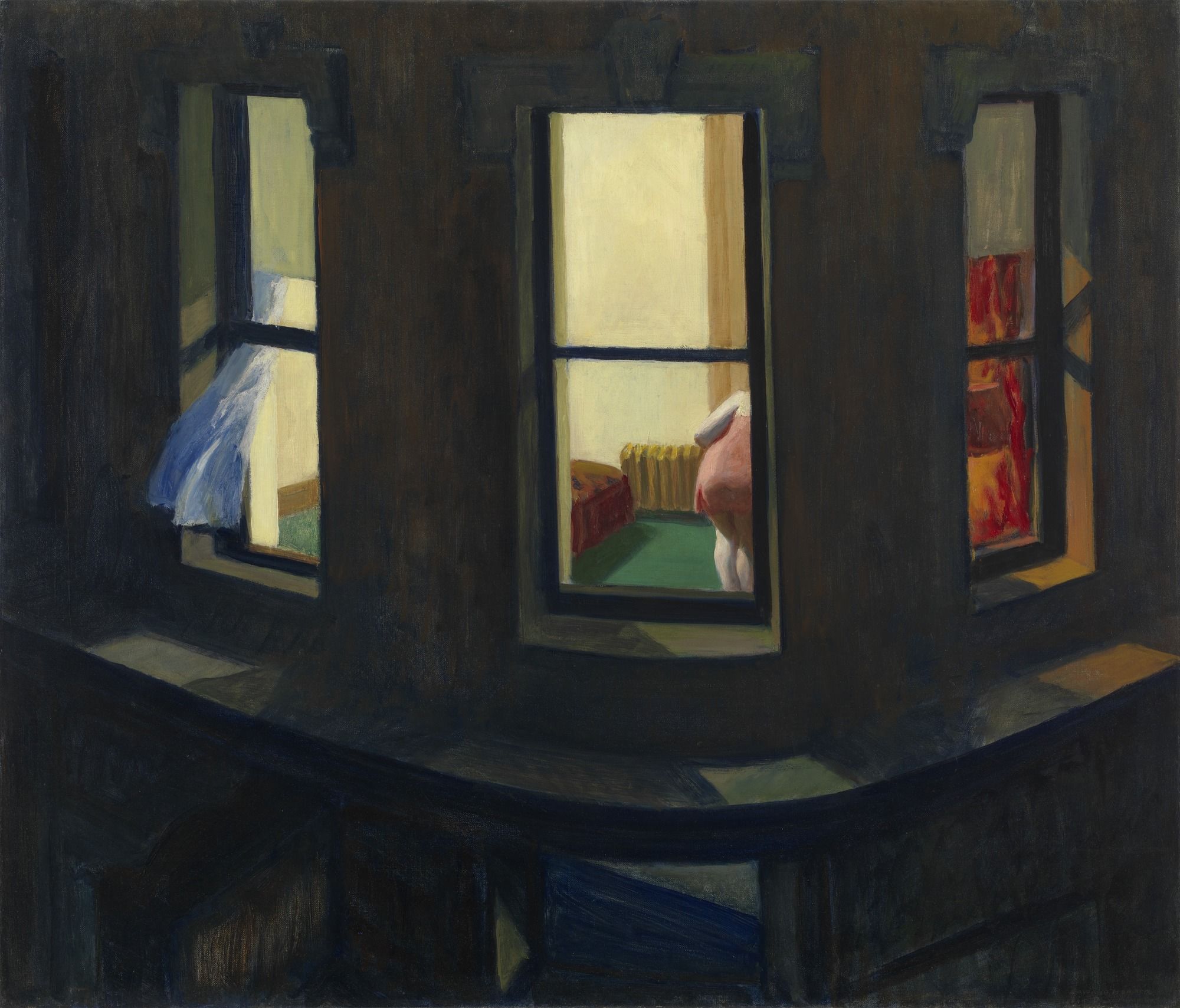 پنجره ی شب by Edward Hopper - 1928 - 74 x 86 سانتی متر 