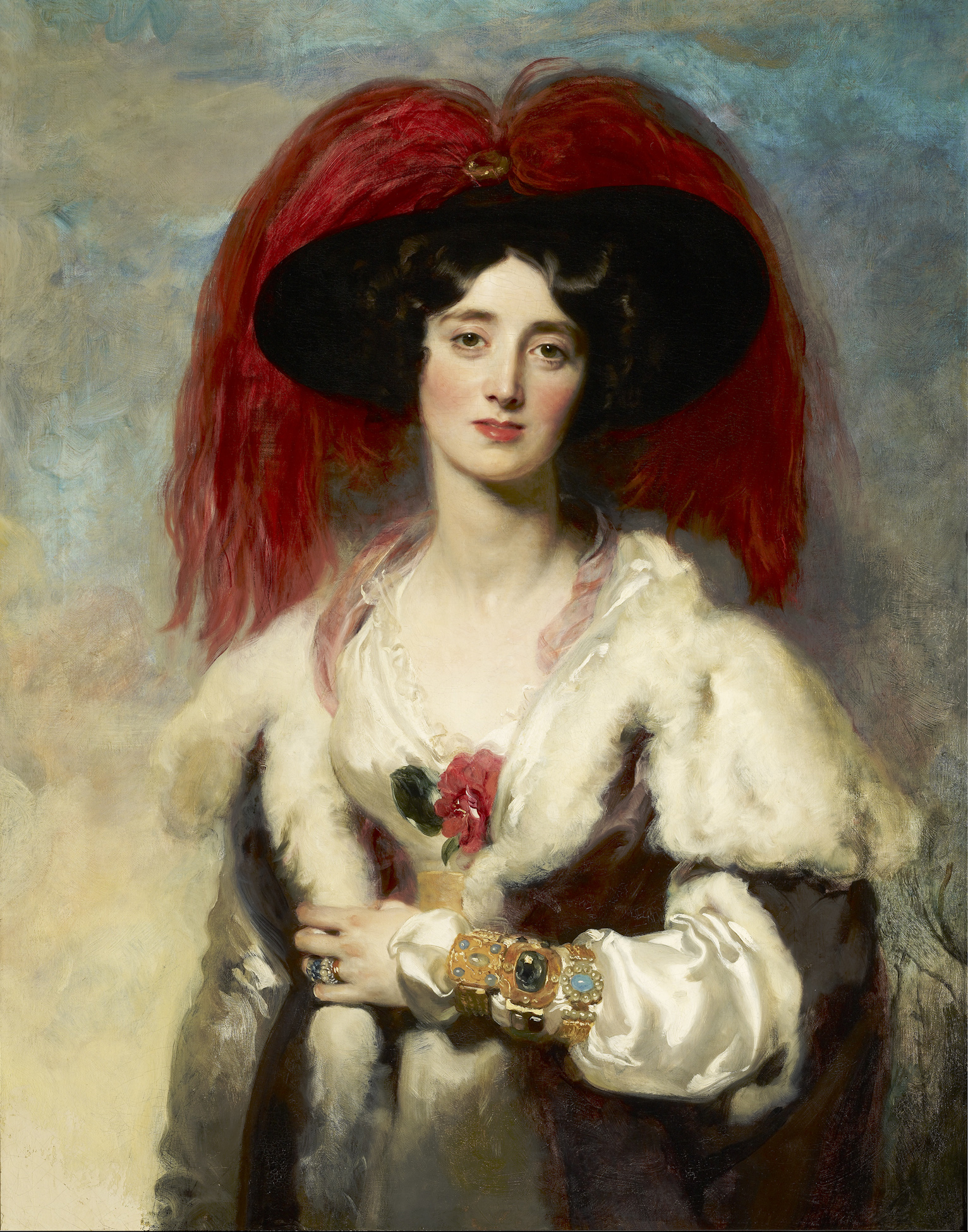 Julia, Lady Peel by Thomas Lawrence - 1827 - 90,8 x 70,8 cm 