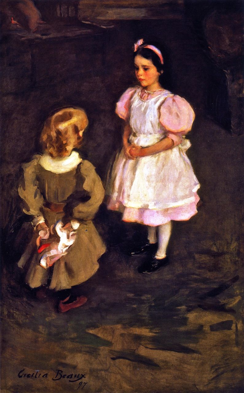 Hermana y hermano by Cecilia Beaux - 1897 Colección privada