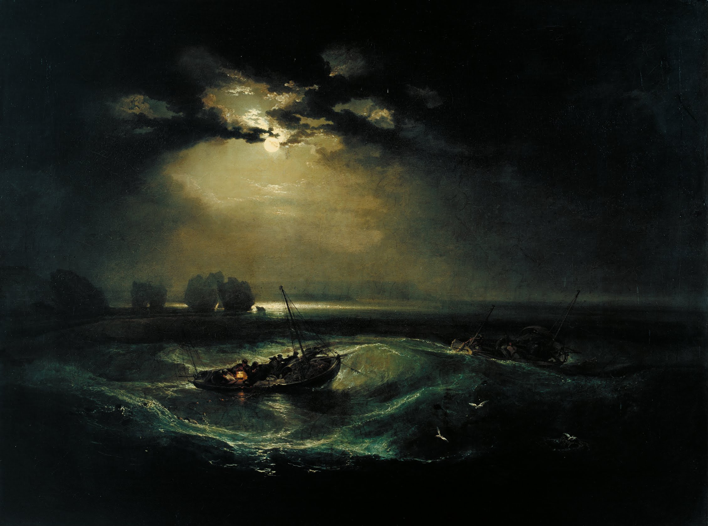 الصيادون في البحر by Joseph Mallord William Turner - 1796 - 91,4 x 122 cm 
