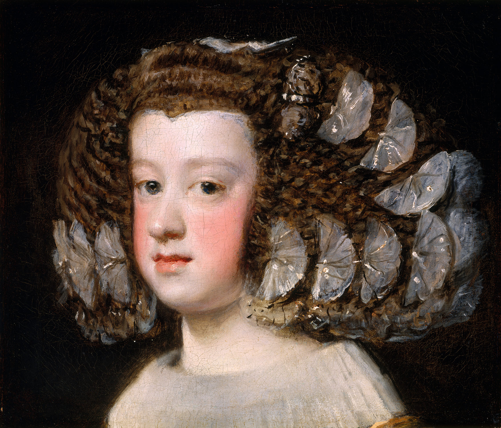 西班牙的公主：玛利亚·特蕾莎 by 迭戈 维拉斯开兹 - 1651–54 - 34.3 x 40 cm 