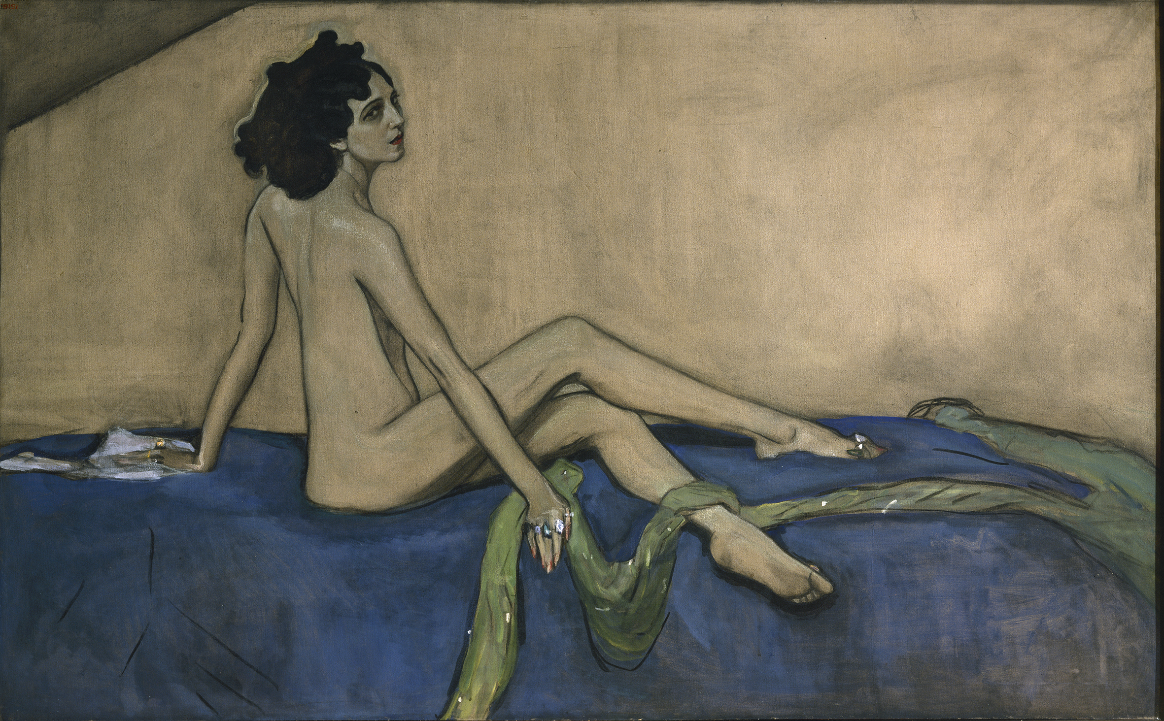 艾达·鲁宾斯坦 by 瓦伦丁· 谢罗夫 - 1910 - 147 x 233 cm 