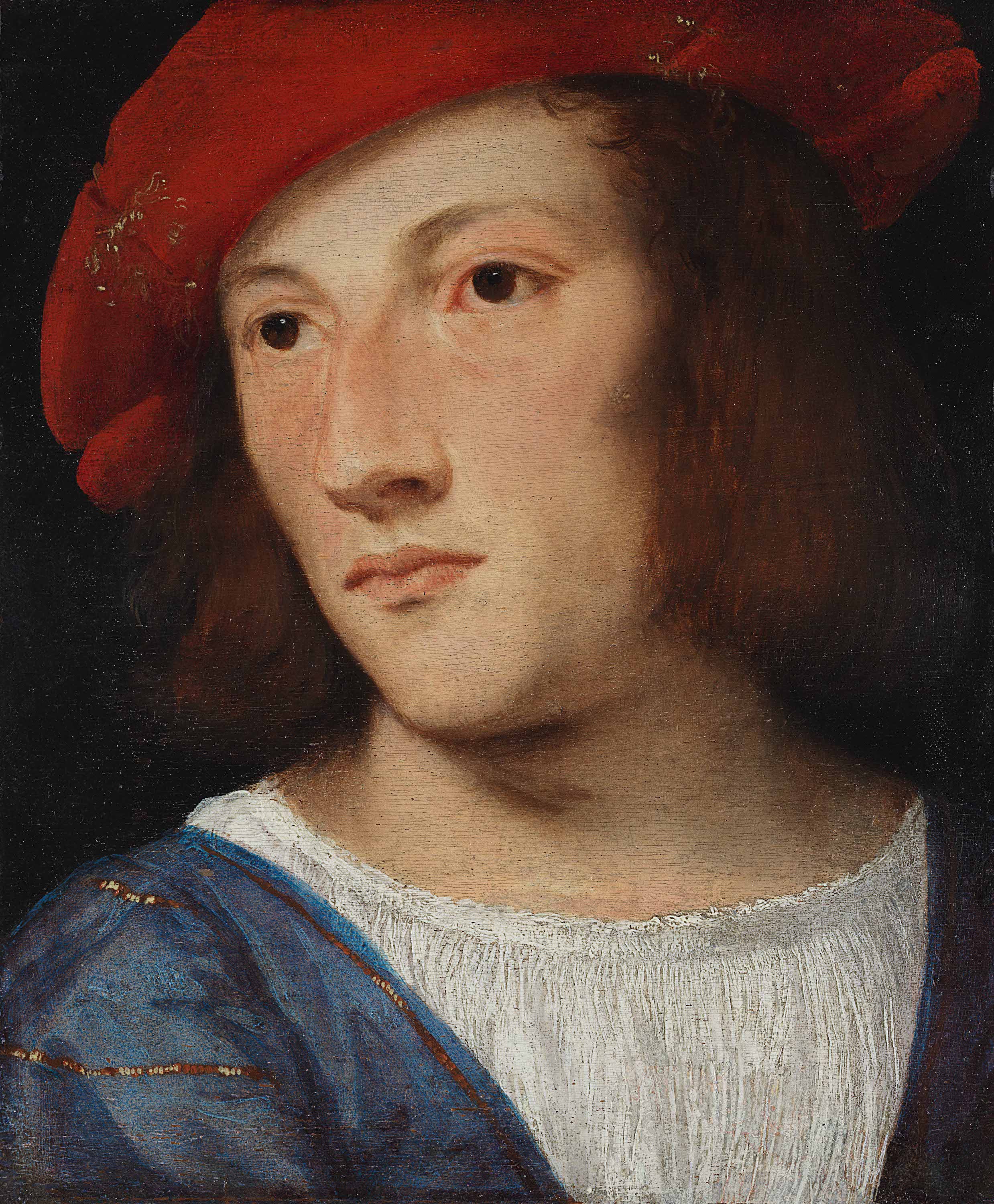 Portrait of a Young Man by  Titian - ca. 1510 - 20 x 17 cm Städel Museum