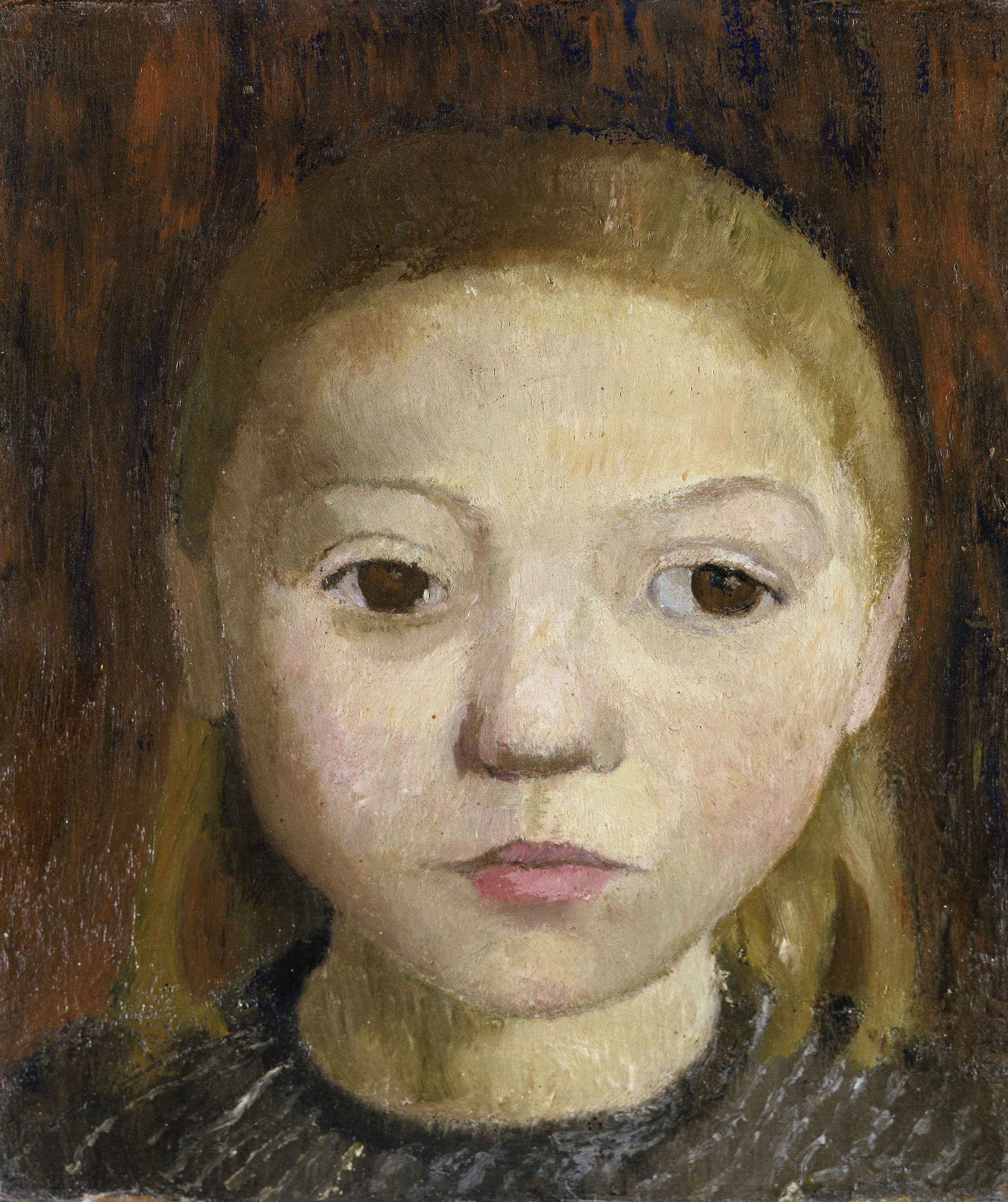 Head of a Girl by Paula Modersohn-Becker - ca. 1906 - 24.5 x 21.0 cm Städel Museum
