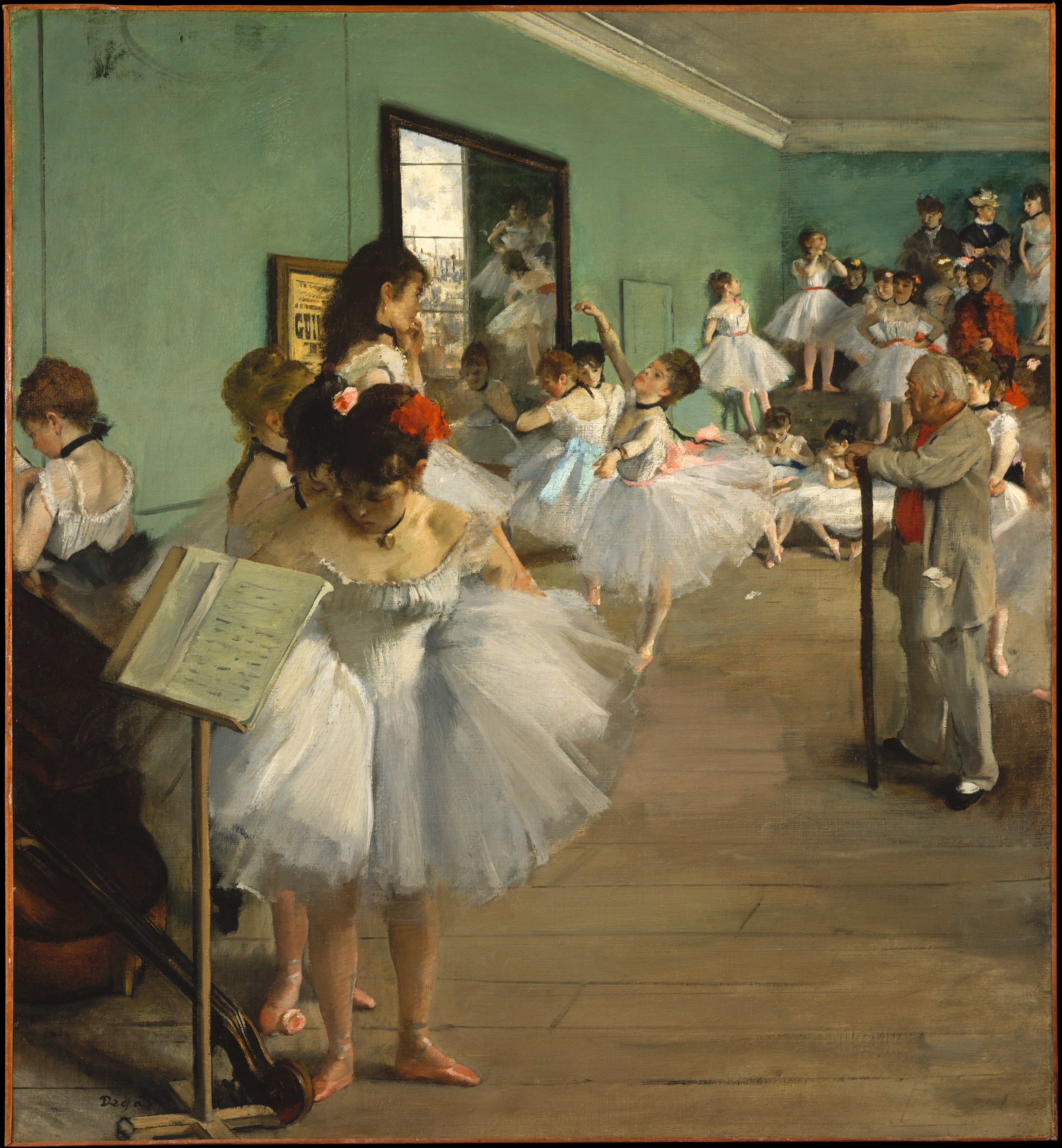 Die Tanzstunde by Edgar Degas - 1874 - 83.5 x 77.2 cm Metropolitan Museum of Art