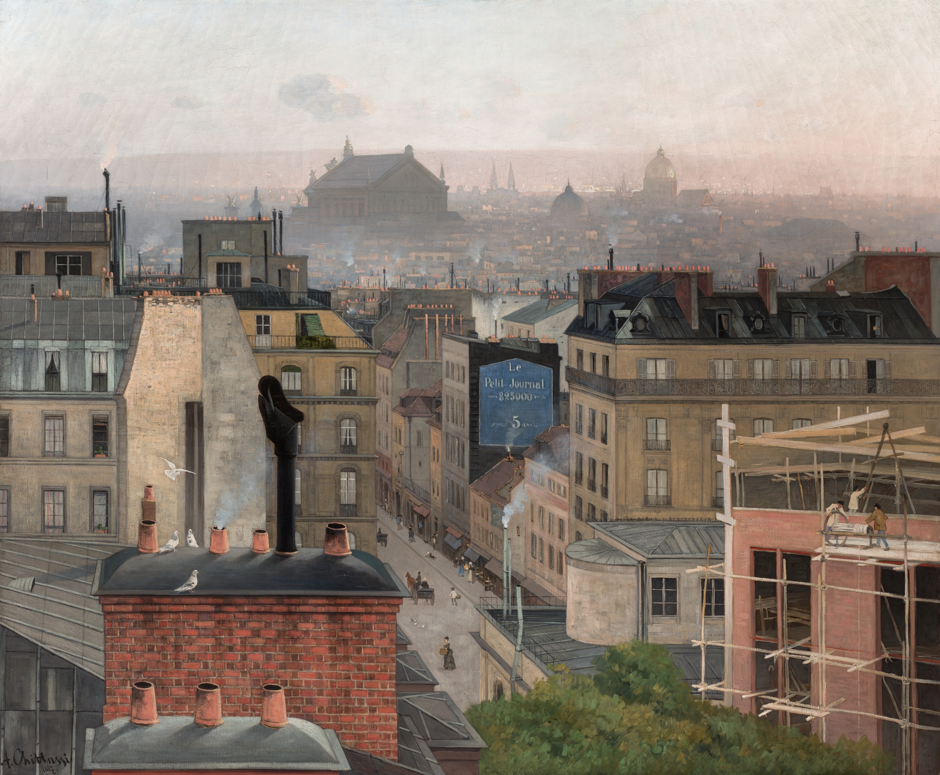 Paris Seen From Montmartre by Antonín Chittussi - 1887 - 124 x 150 cm National Gallery in Prague