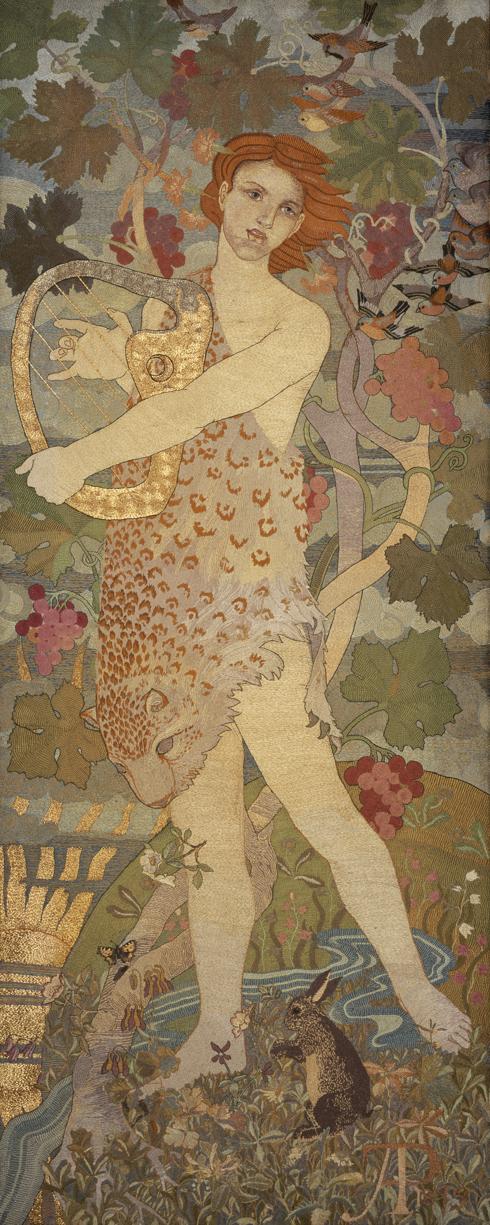 De Reis van een Ziel: De Ingang by Phoebe Anna Traquair - 1895 - 180.67 x 71.20 cm 