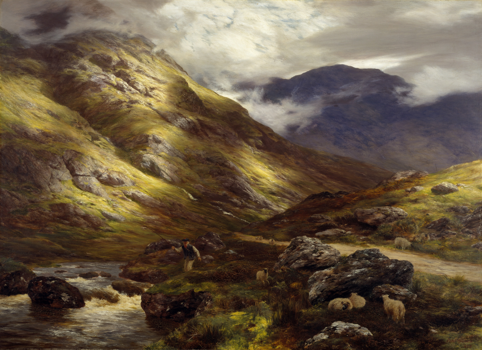 Potulující se stíny by Peter Graham - 1878 - 134.62 x 182.88 cm 