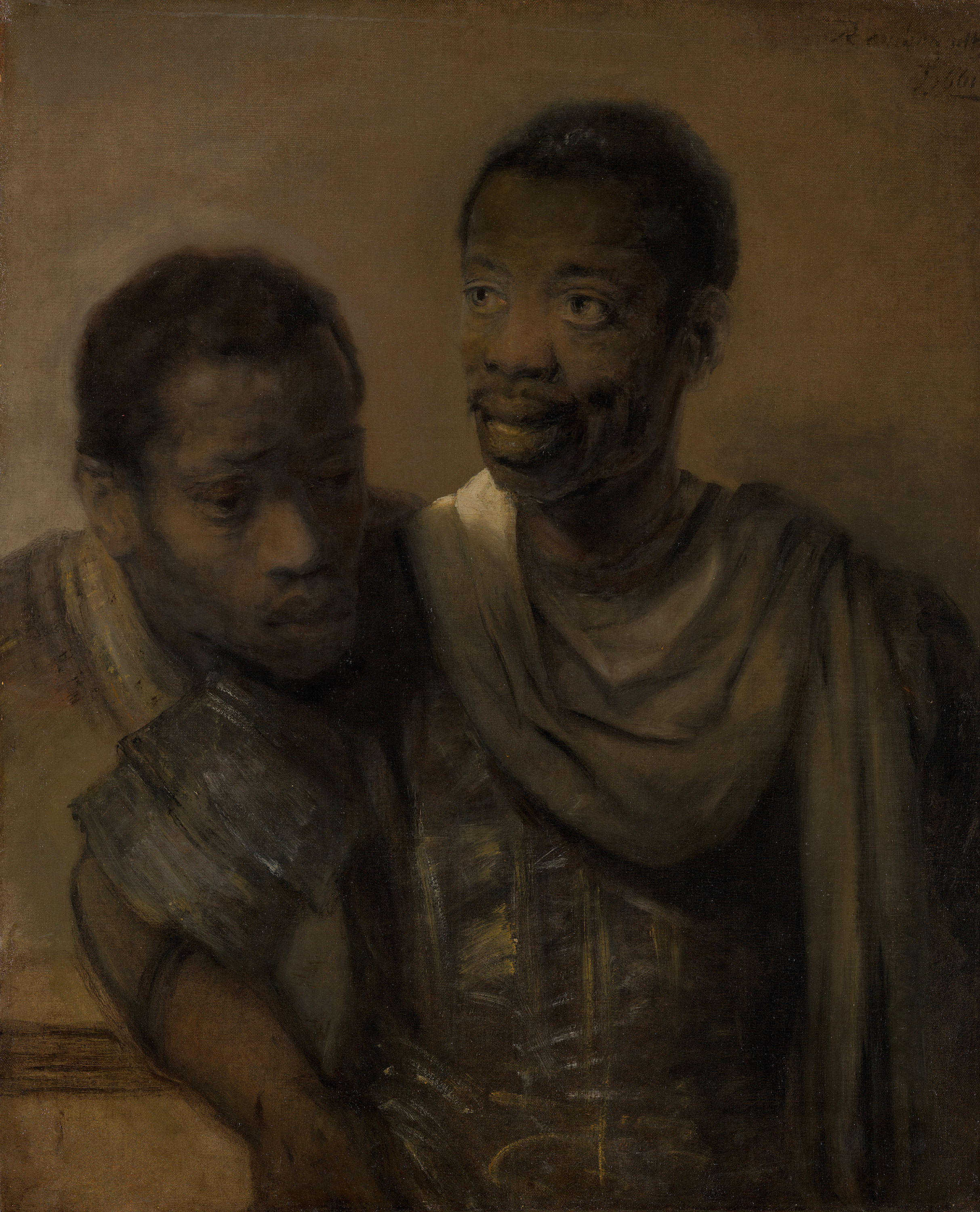 Dwóch Afrykańczyków by Rembrandt van Rijn - 1661 - 77.8 x 64.4 cm 