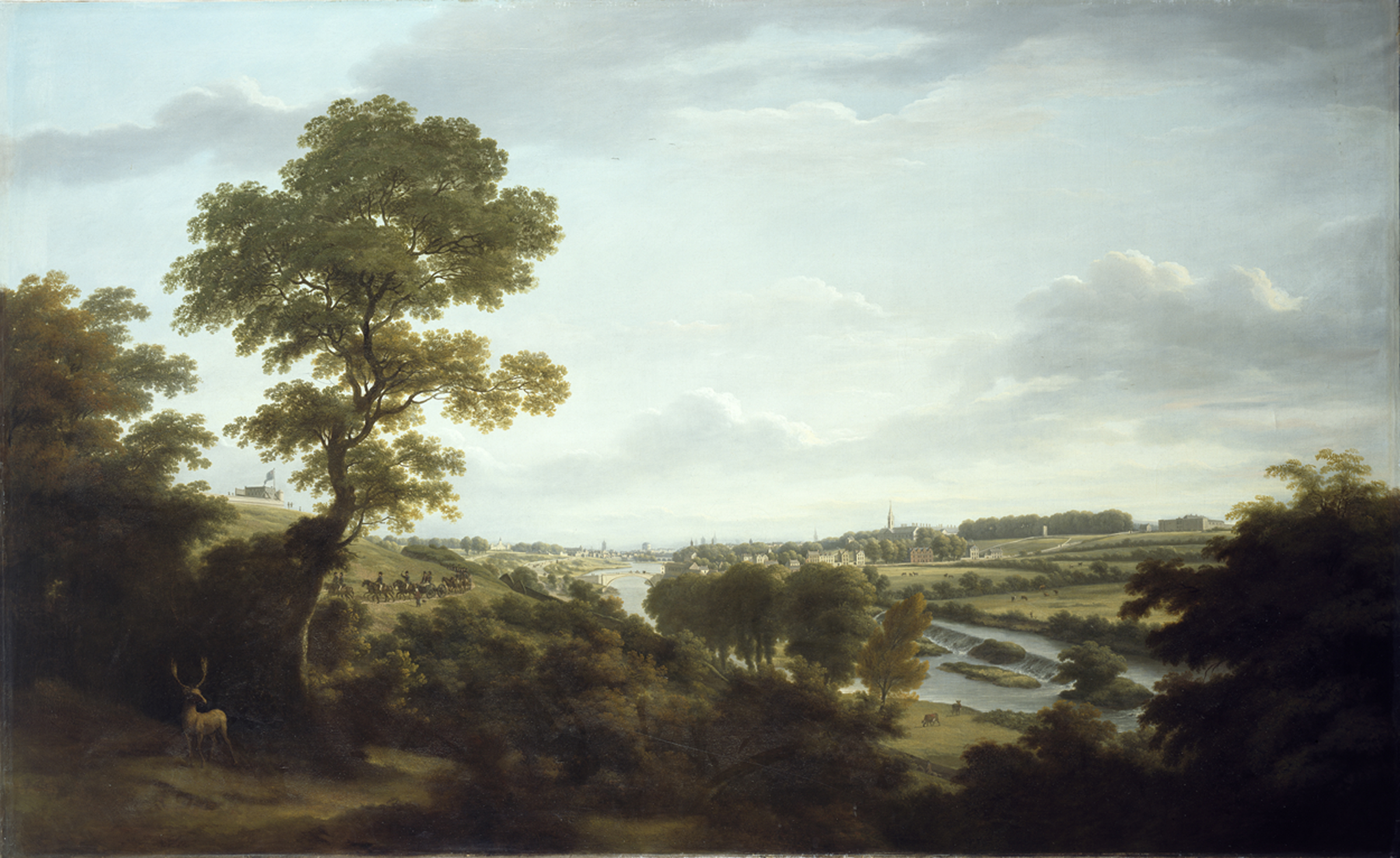Het uitzicht op Dublin van Chapelizod by William Ashford - 1795-98 