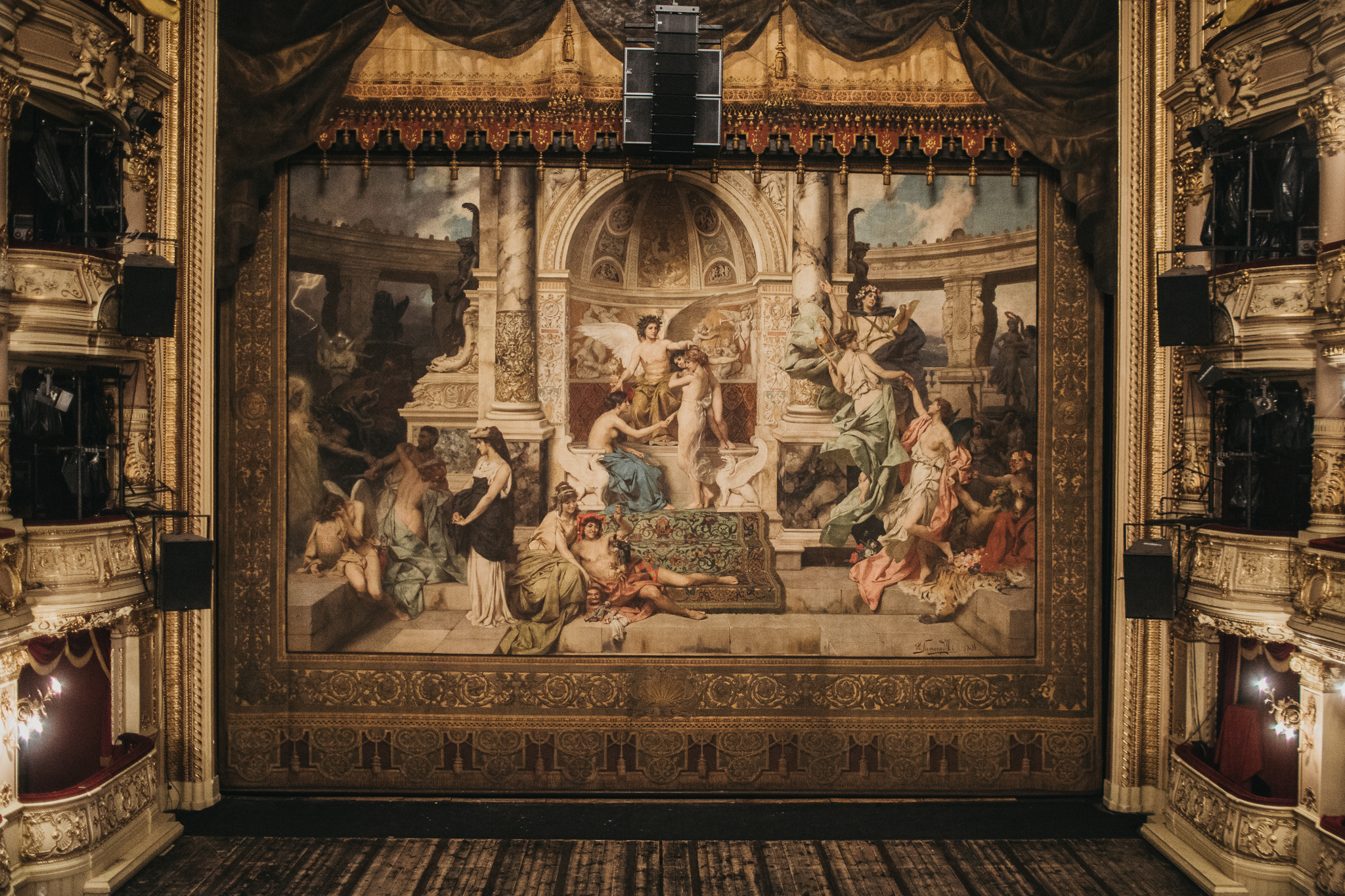 پرده برای تئاتر اسلواکی by Henryk Siemiradzki - 1894 - 11,9 × 9,6 m 