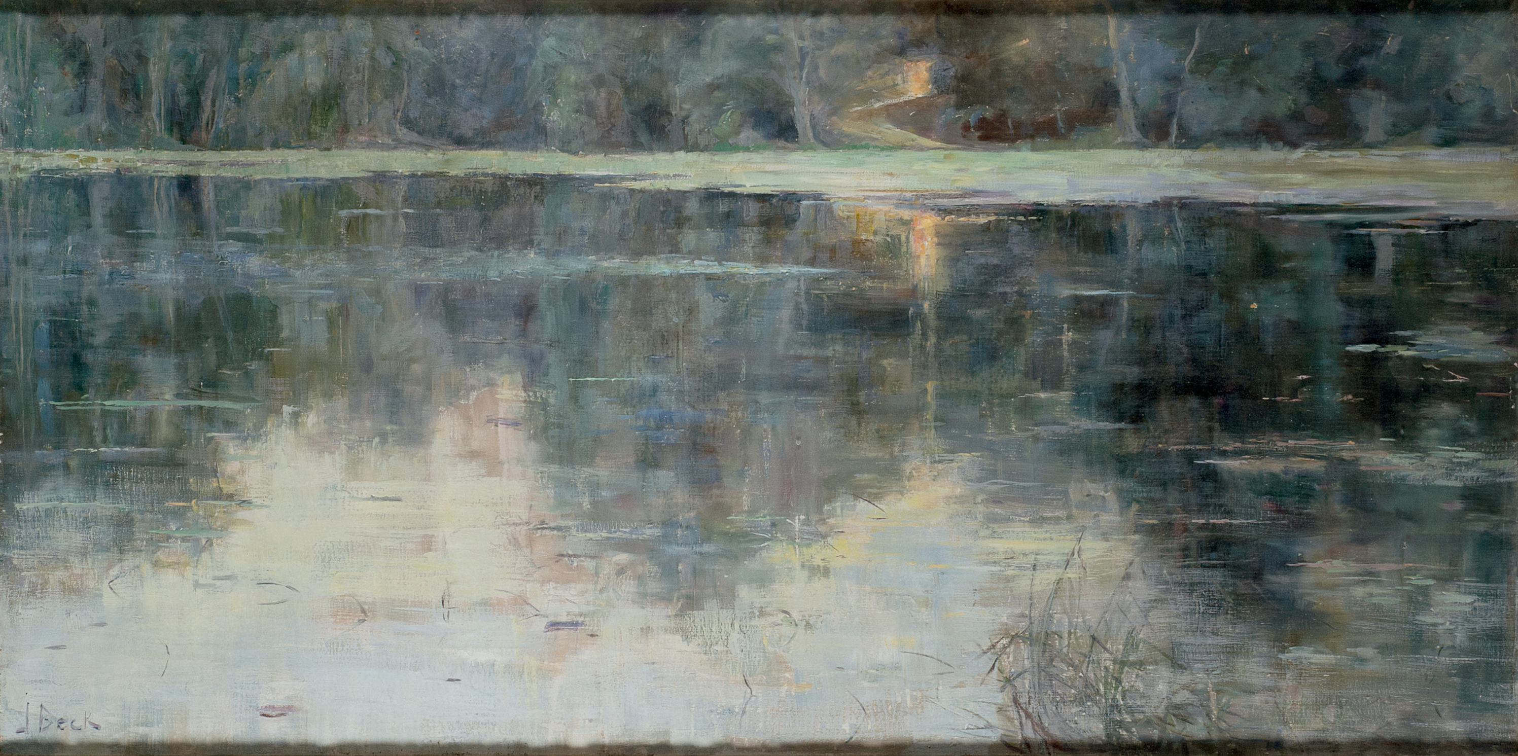 마지막 햇살(The Last Ray of Sunshine) by Julia Beck - 1888 - 50 x 100 cm 
