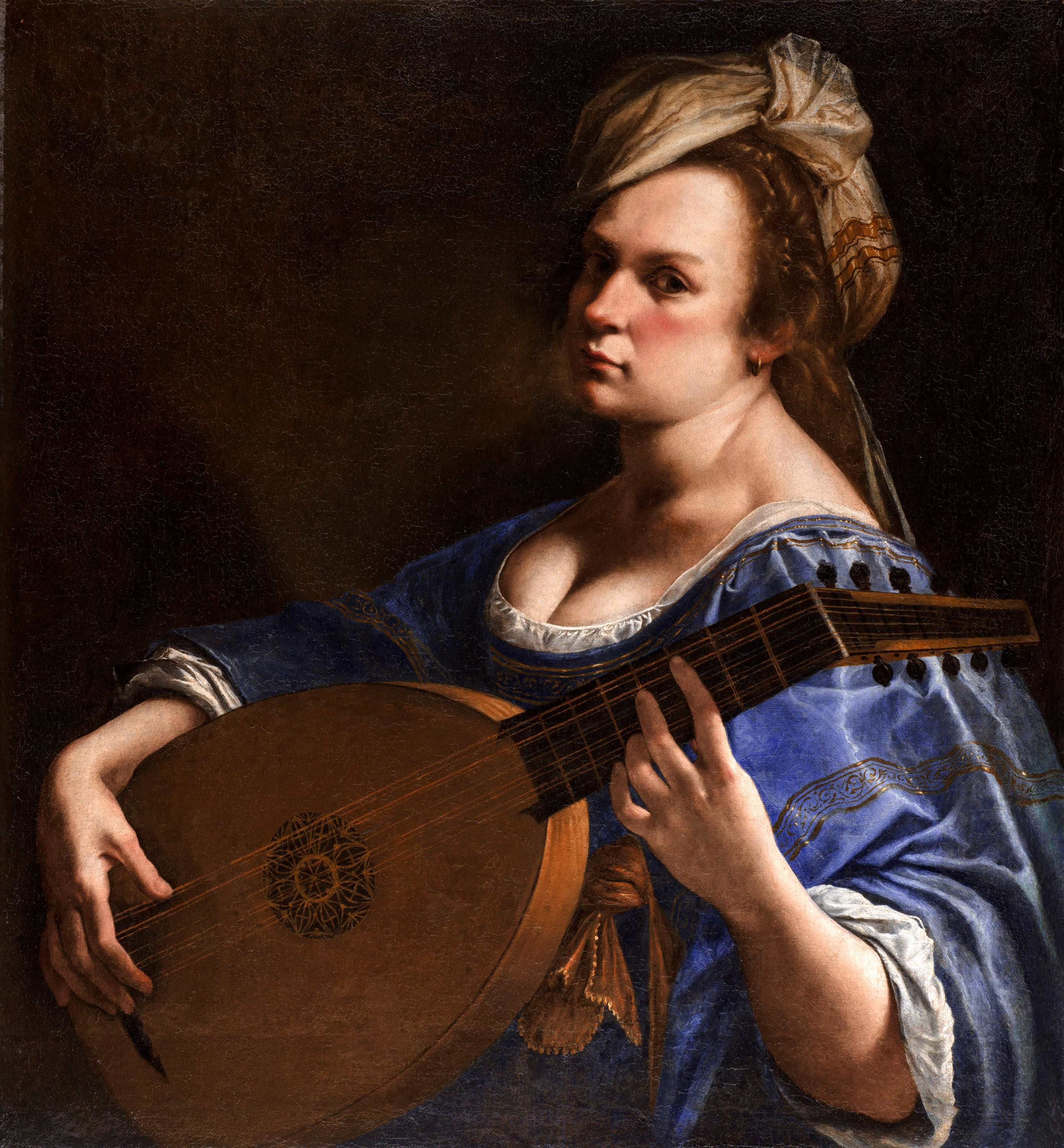 Self-Portrait as a Lute Player by Artemisia Gentileschi - 1610s - 65.5 x 50.2 cm Wadsworth Atheneum Museum of Art